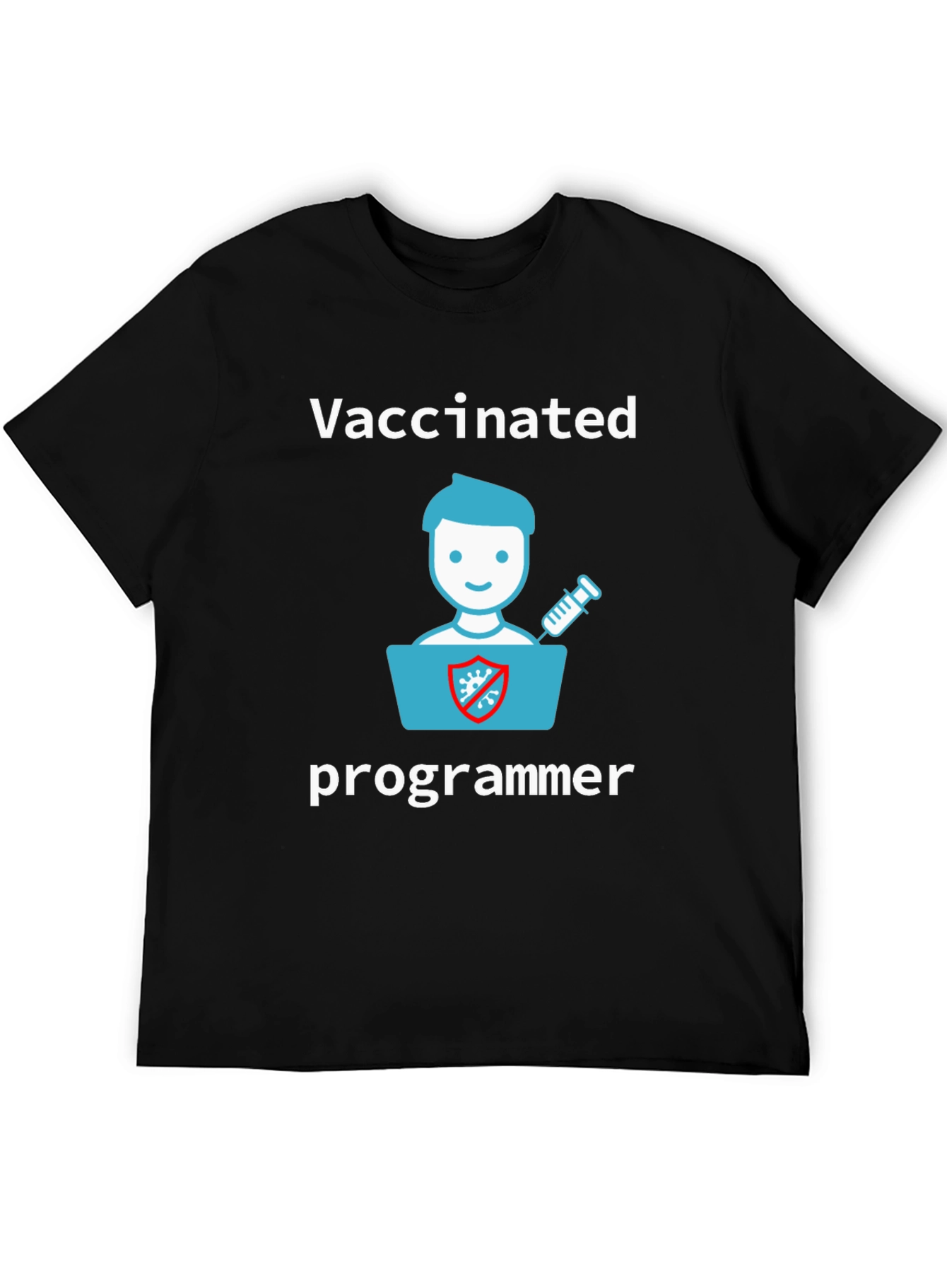Vaccinated Programmer Graphic T-Shirt