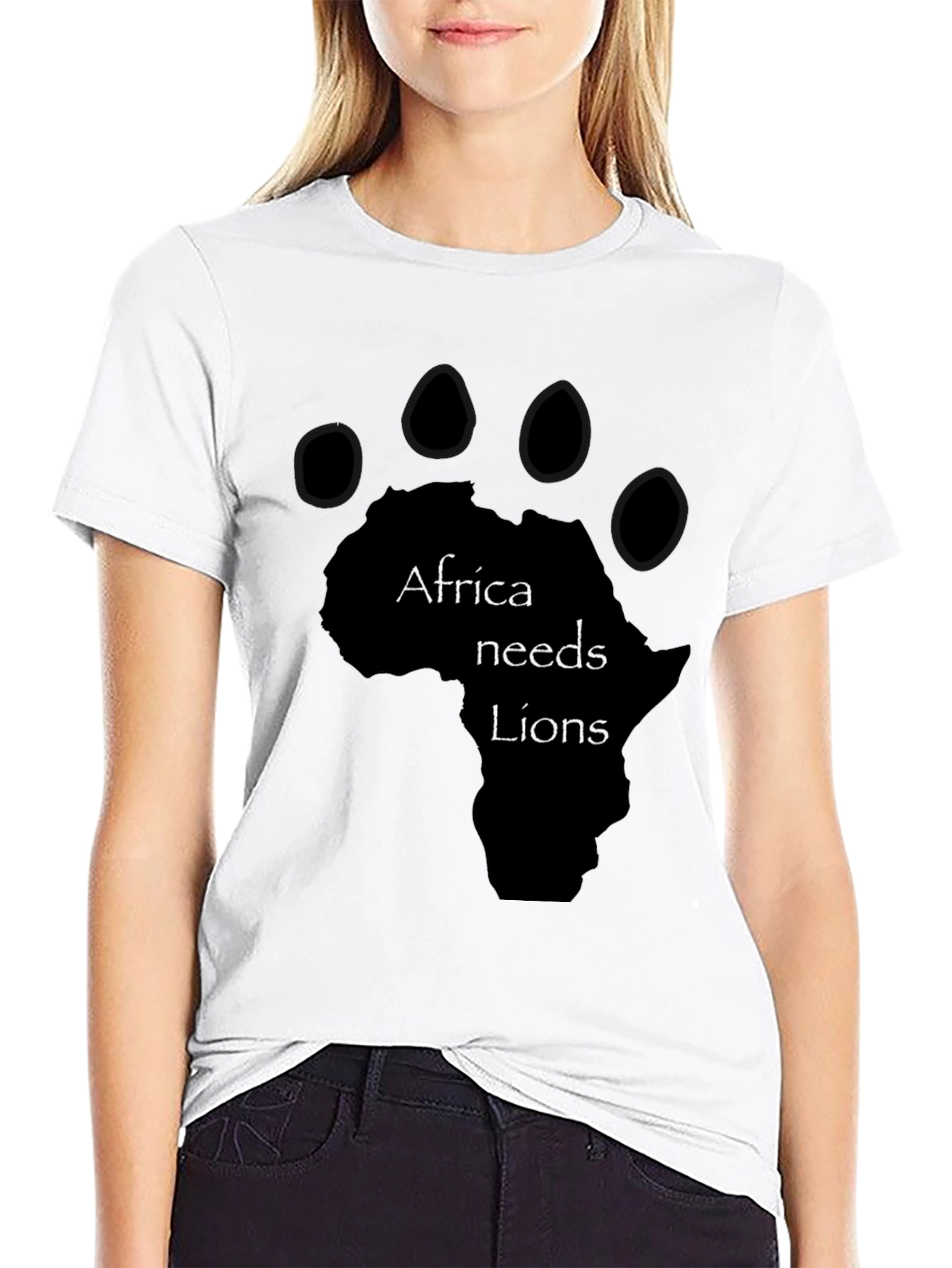 Africa Needs Lions Graphic T-Shirt