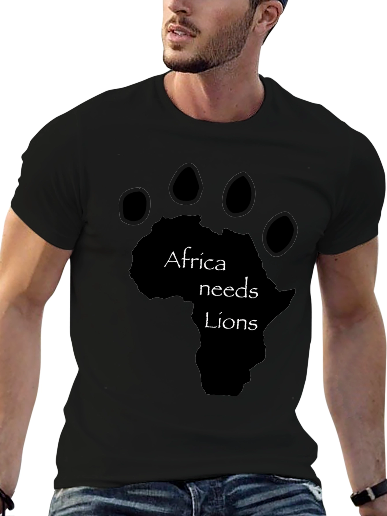 Africa Needs Lions Graphic T-Shirt