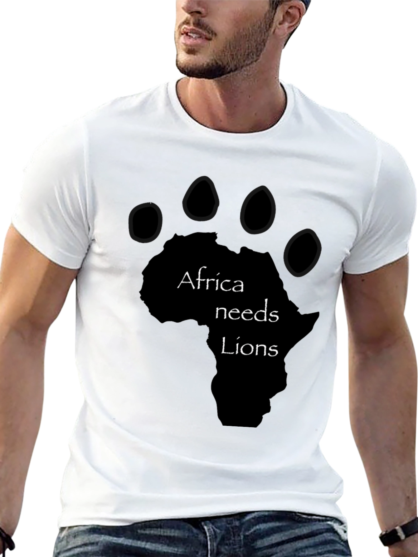 Africa Needs Lions Graphic T-Shirt