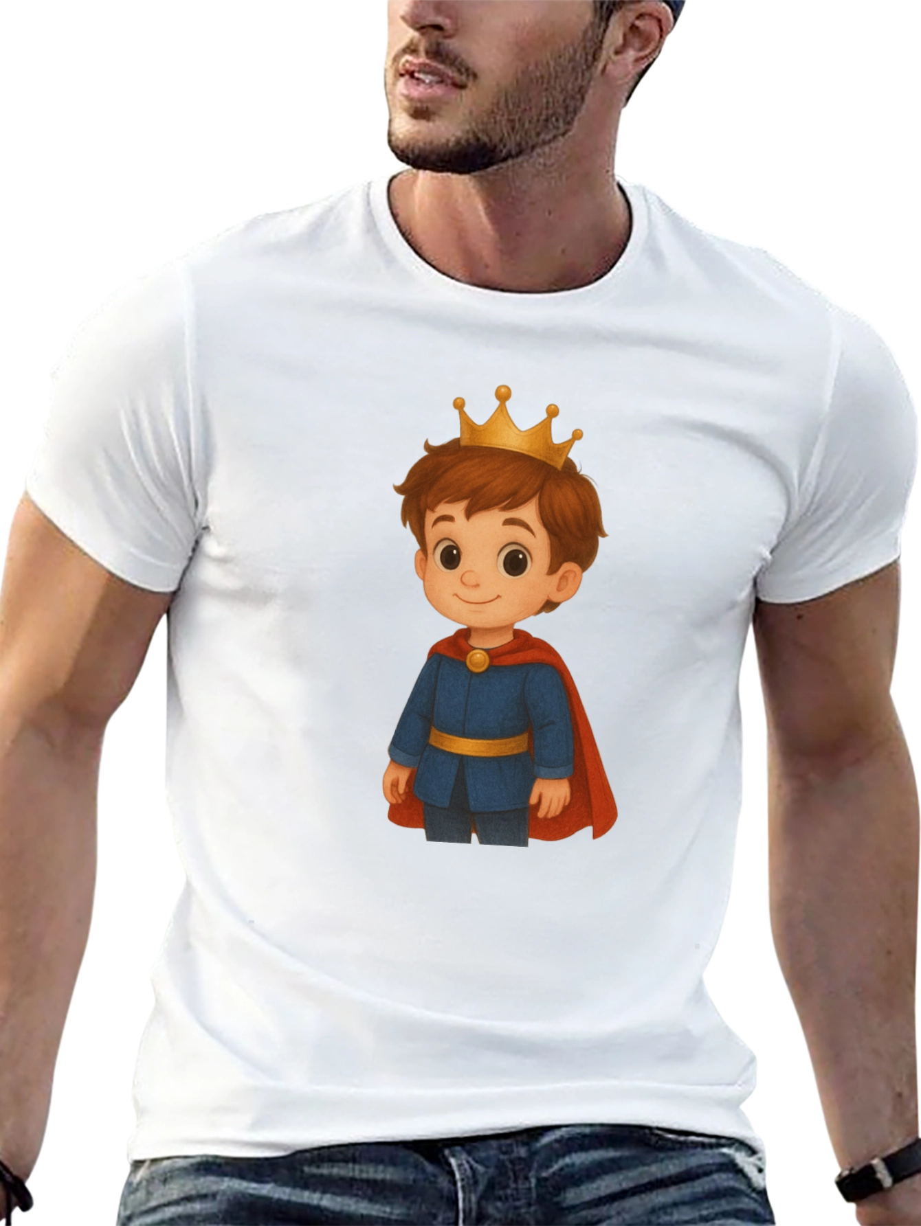 Boys Prince Graphic Black T-Shirt