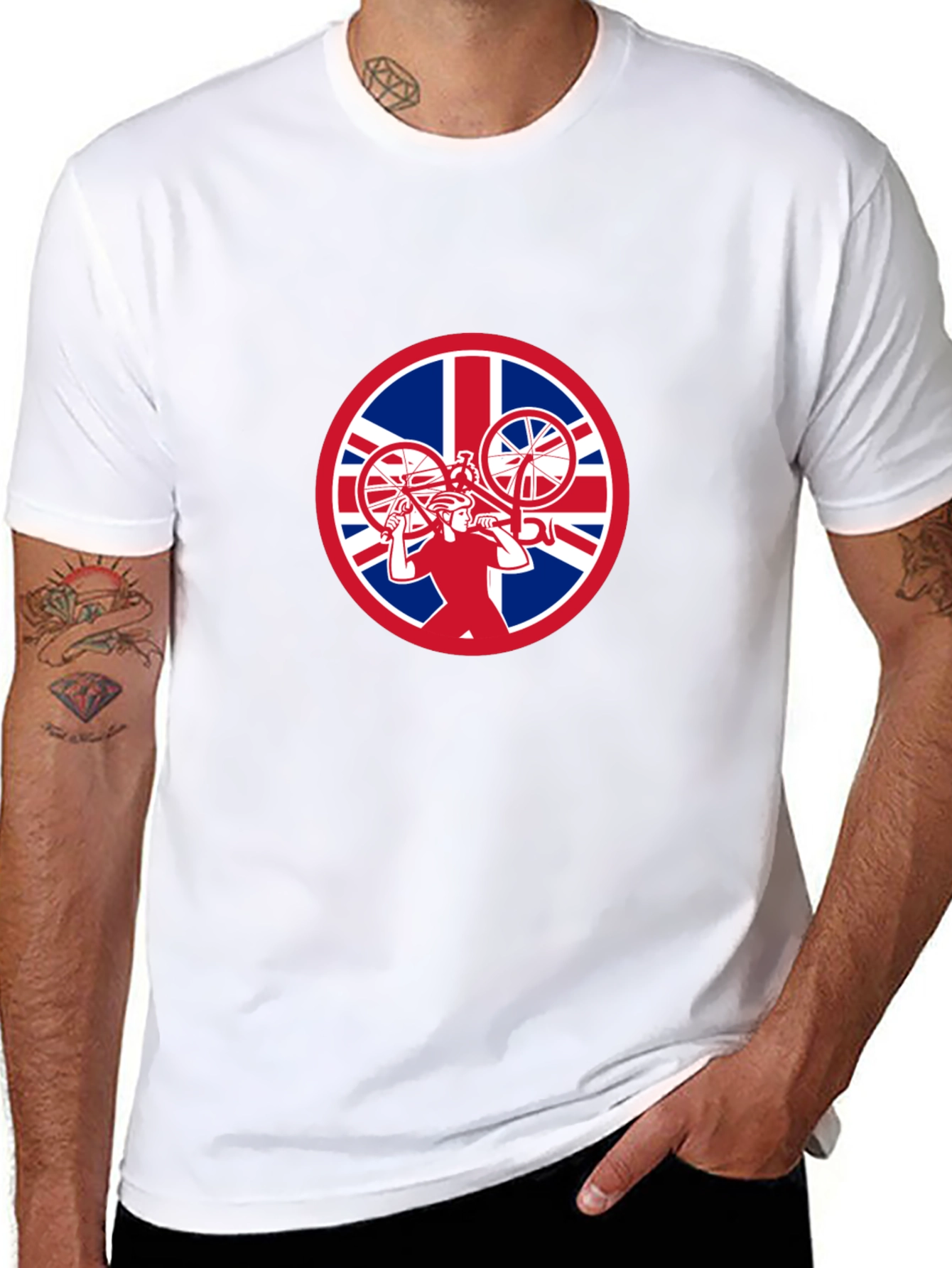 Union Jack Cyclist T-Shirt