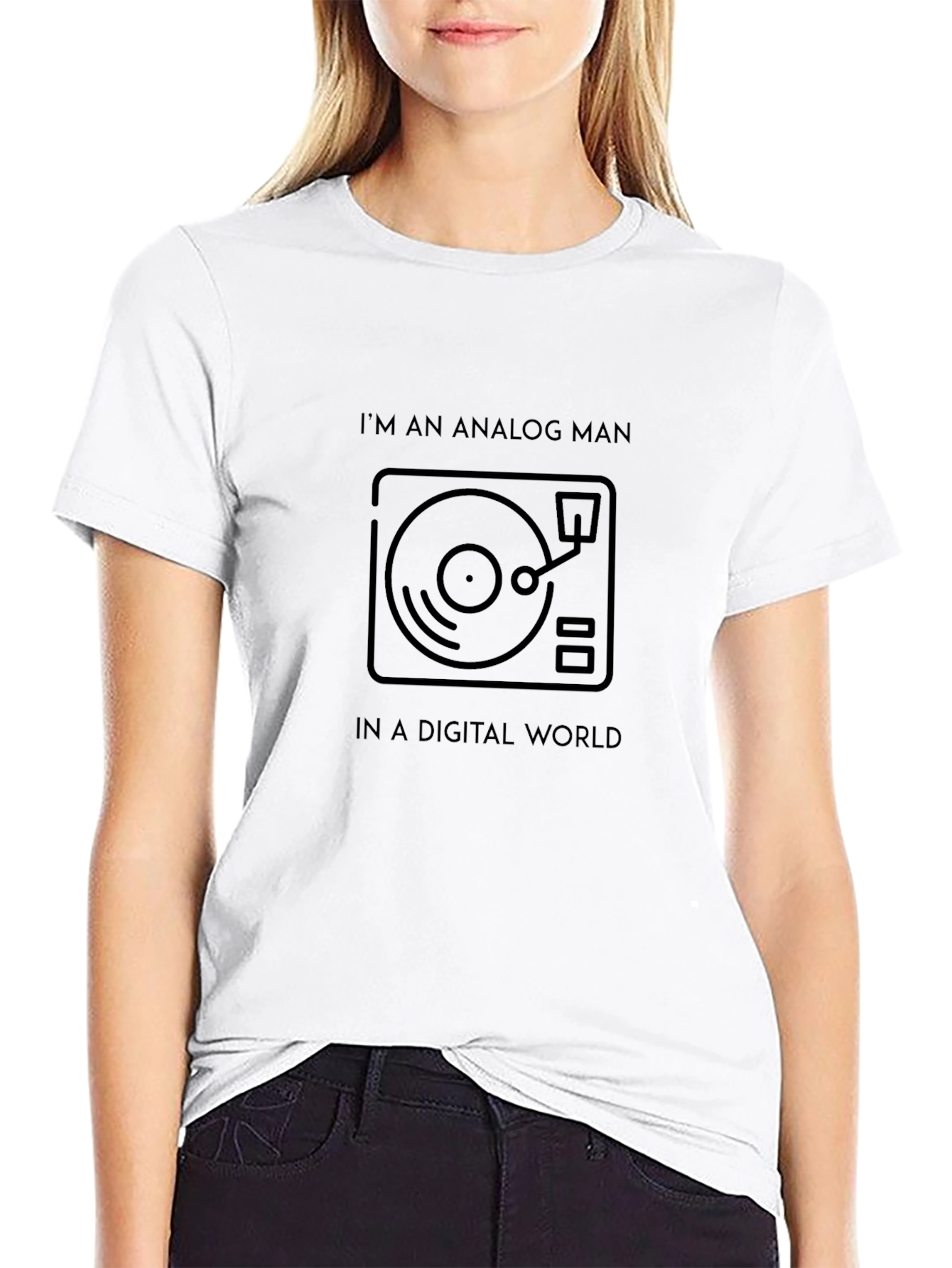 Analog Man T-Shirt - Retro Turntable Design