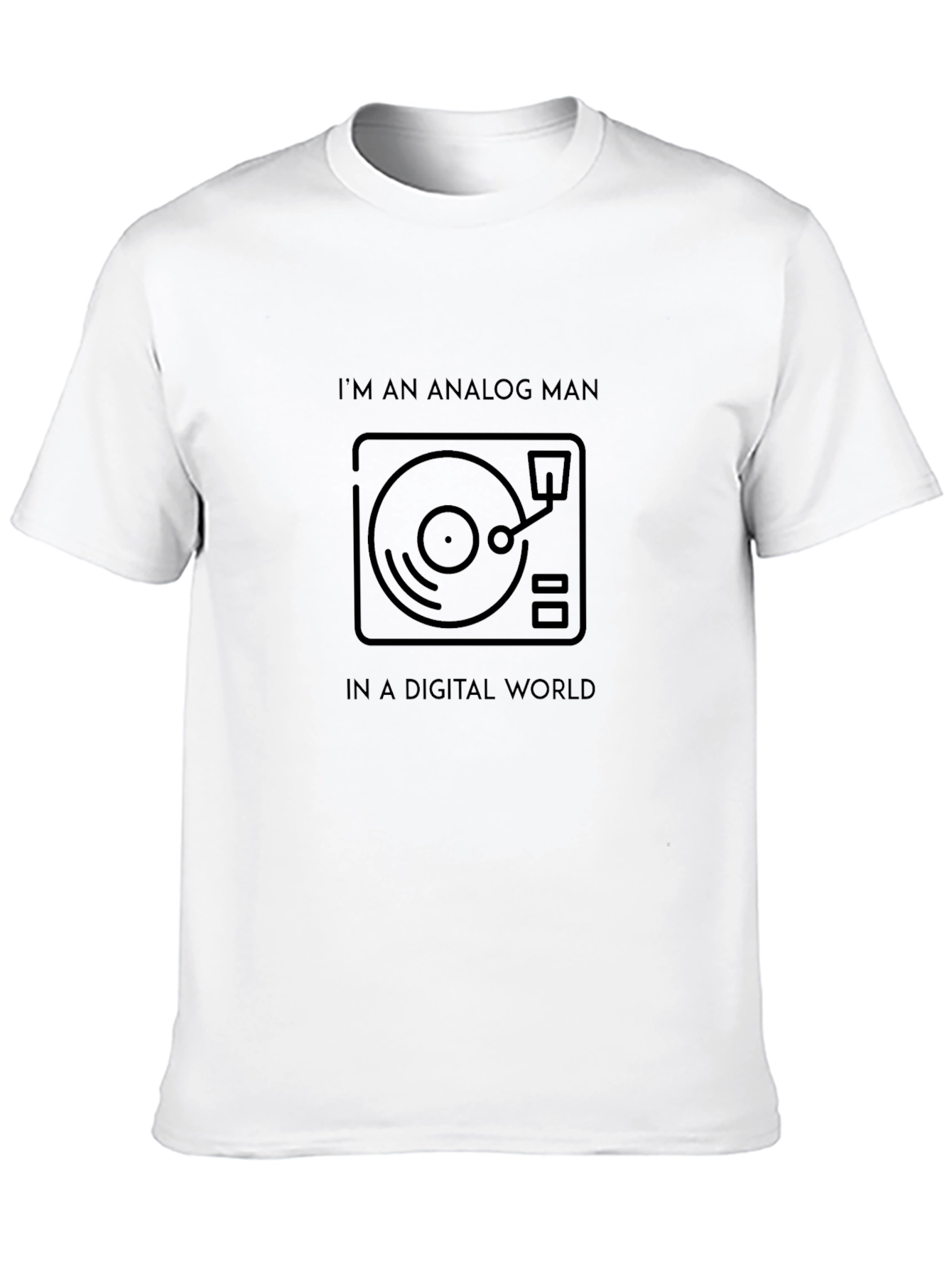 Analog Man T-Shirt - Retro Turntable Design