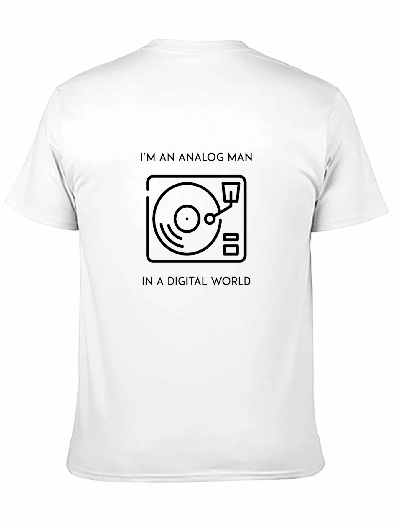 Analog Man T-Shirt - Retro Turntable Design