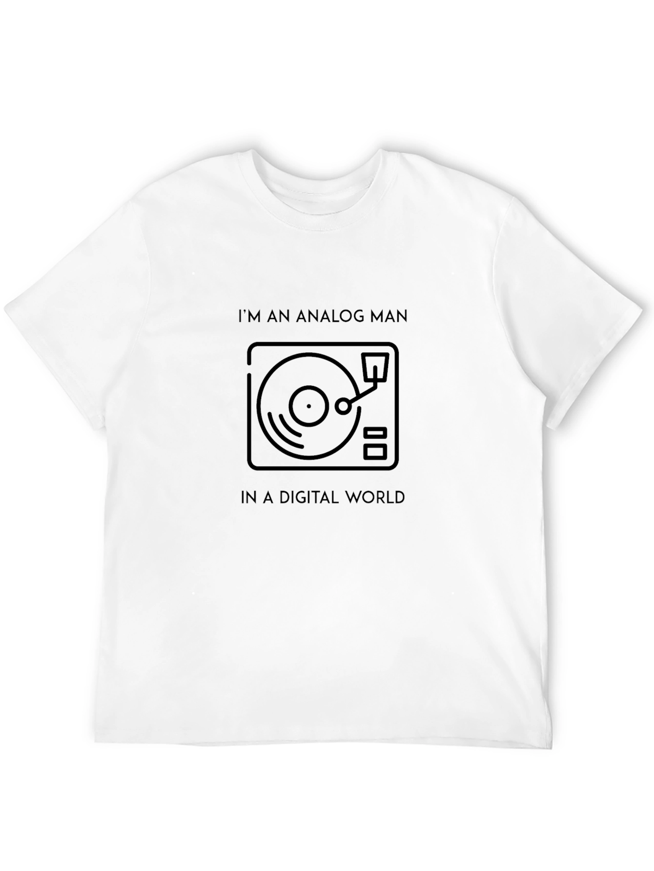 Analog Man T-Shirt - Retro Turntable Design