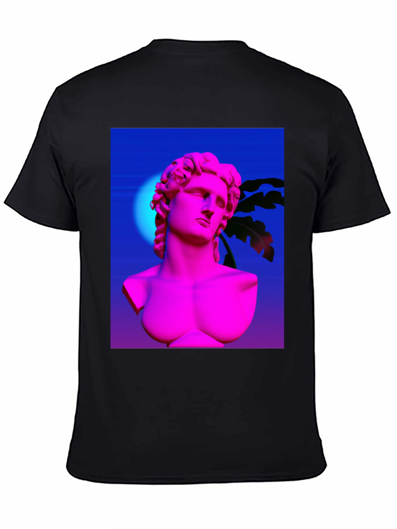 Vaporwave Statue Graphic Tee - Trendy Aesthetic Shirt
