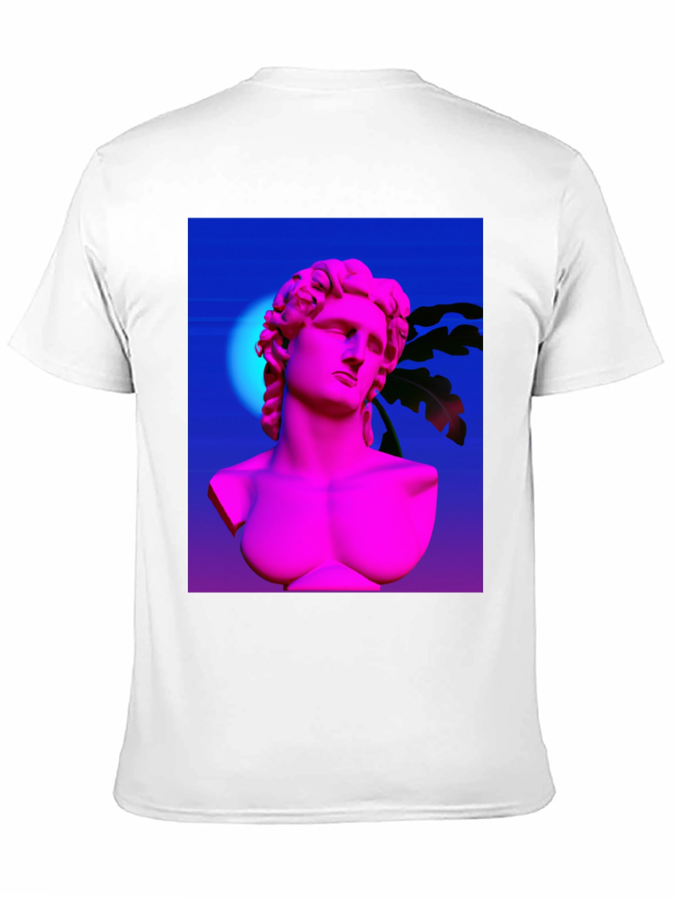 Vaporwave Statue Graphic Tee - Trendy Aesthetic Shirt