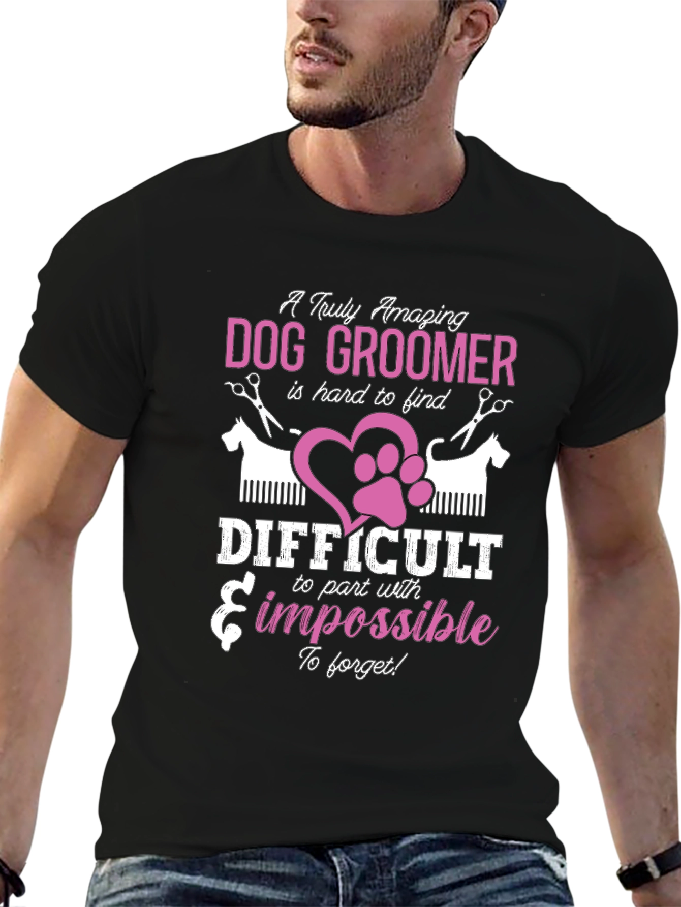 Amazing Dog Groomer Graphic T-Shirt