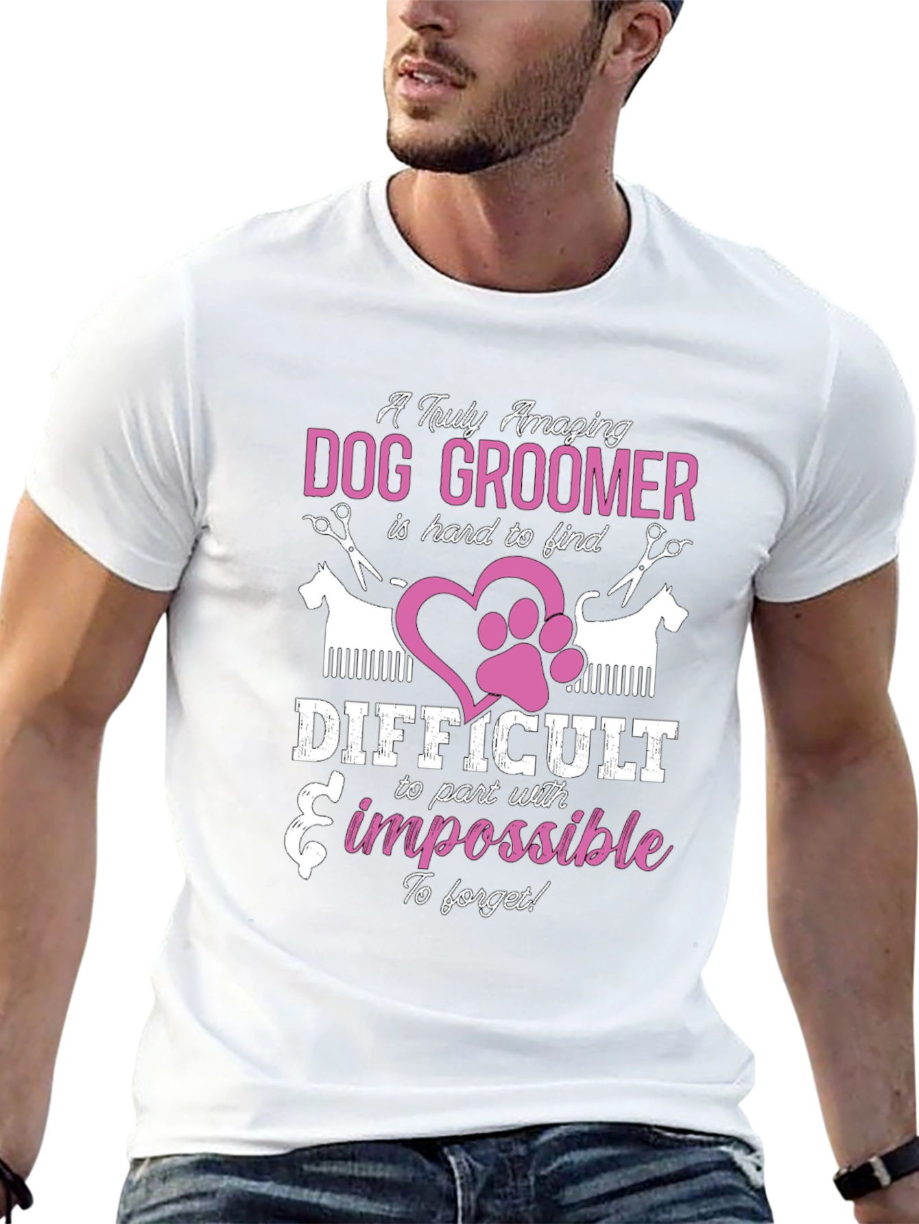 Amazing Dog Groomer Graphic T-Shirt