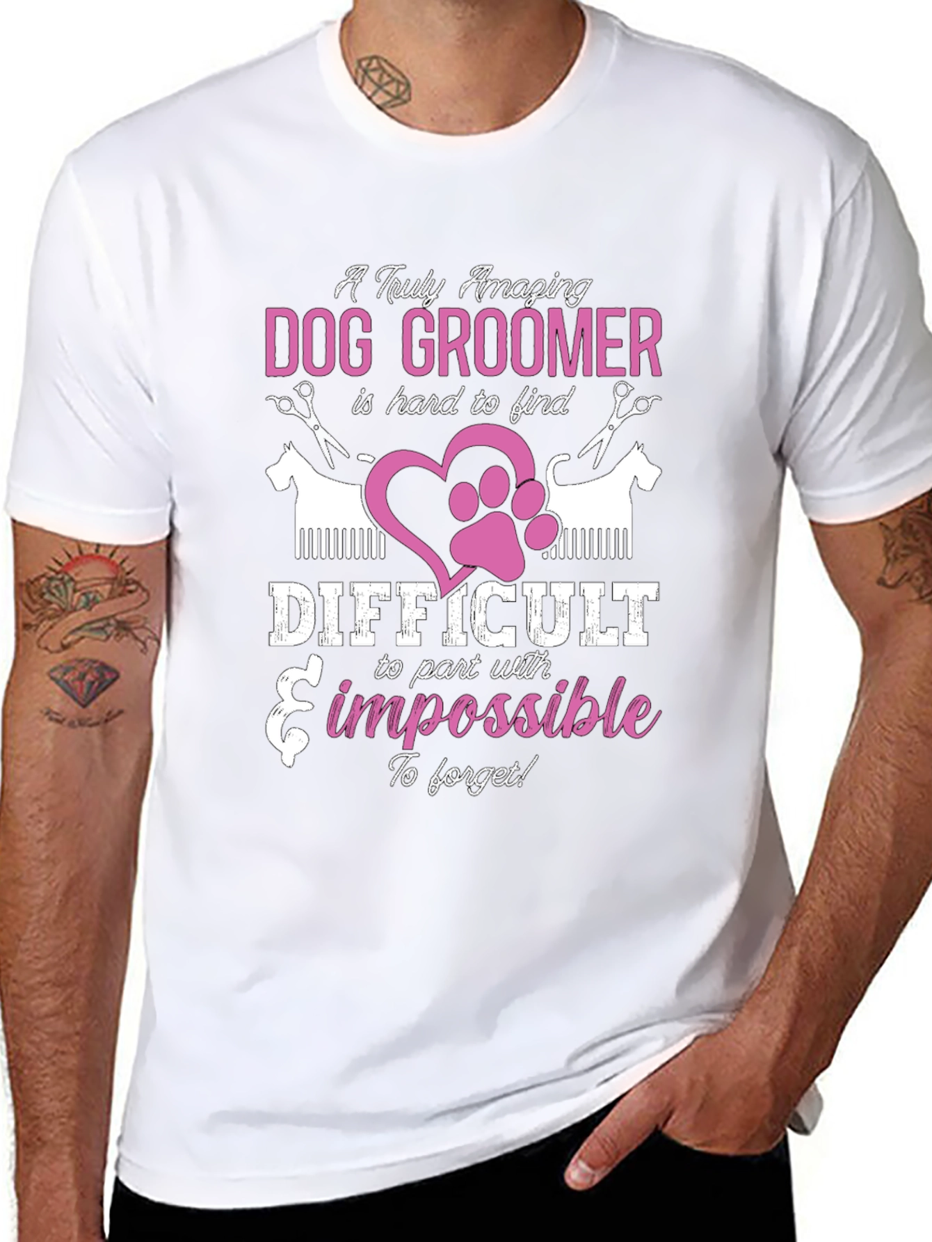 Amazing Dog Groomer Graphic T-Shirt