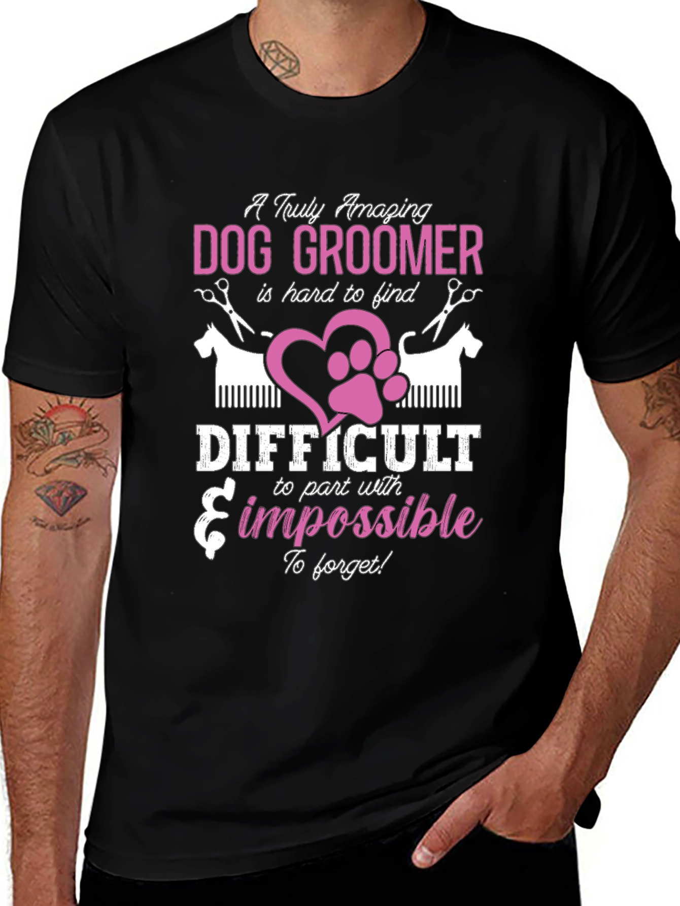 Amazing Dog Groomer Graphic T-Shirt