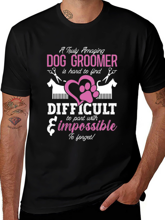 Amazing Dog Groomer Graphic T-Shirt