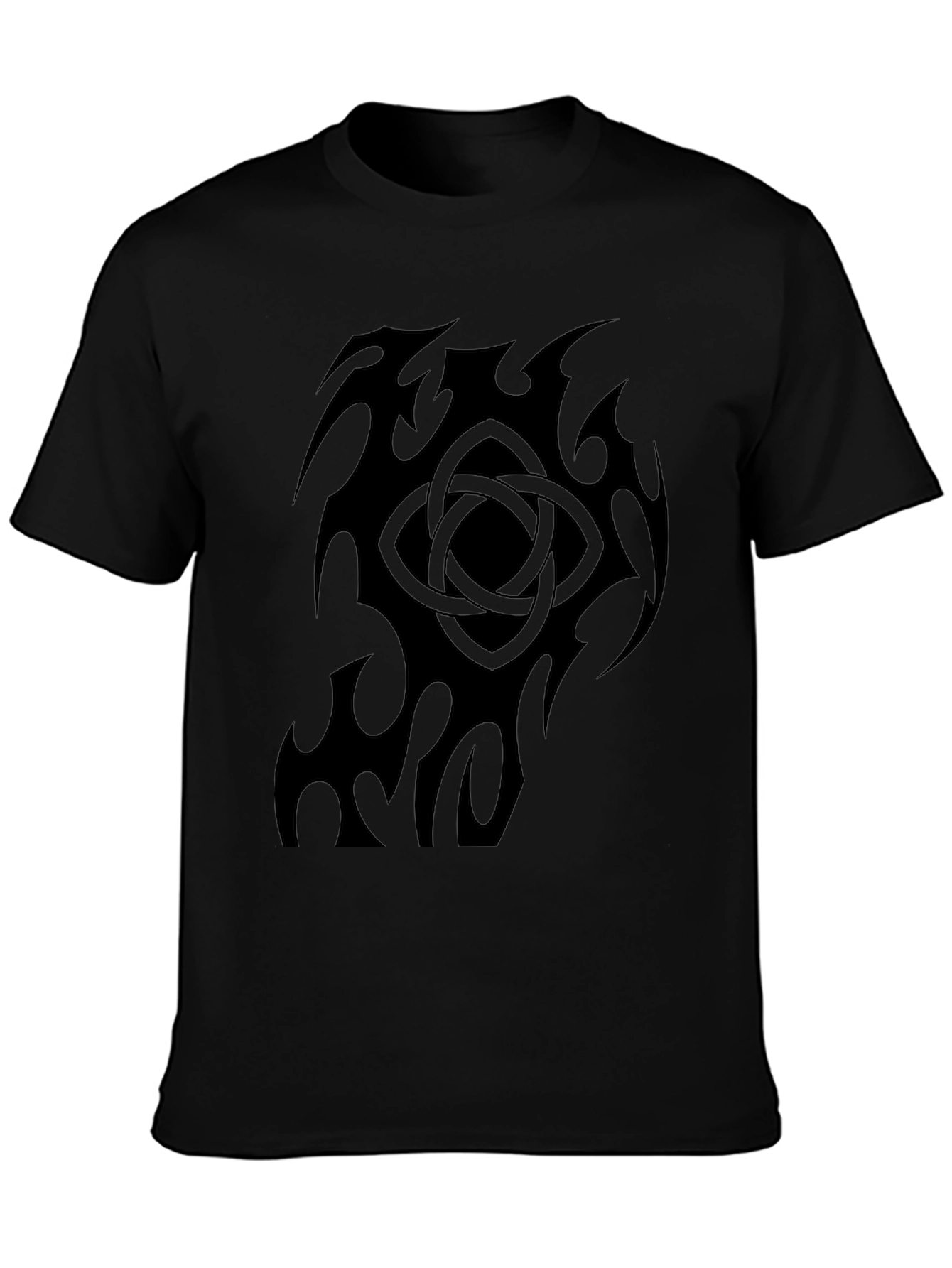 Black Celtic Knot Tribal Graphic T-Shirt