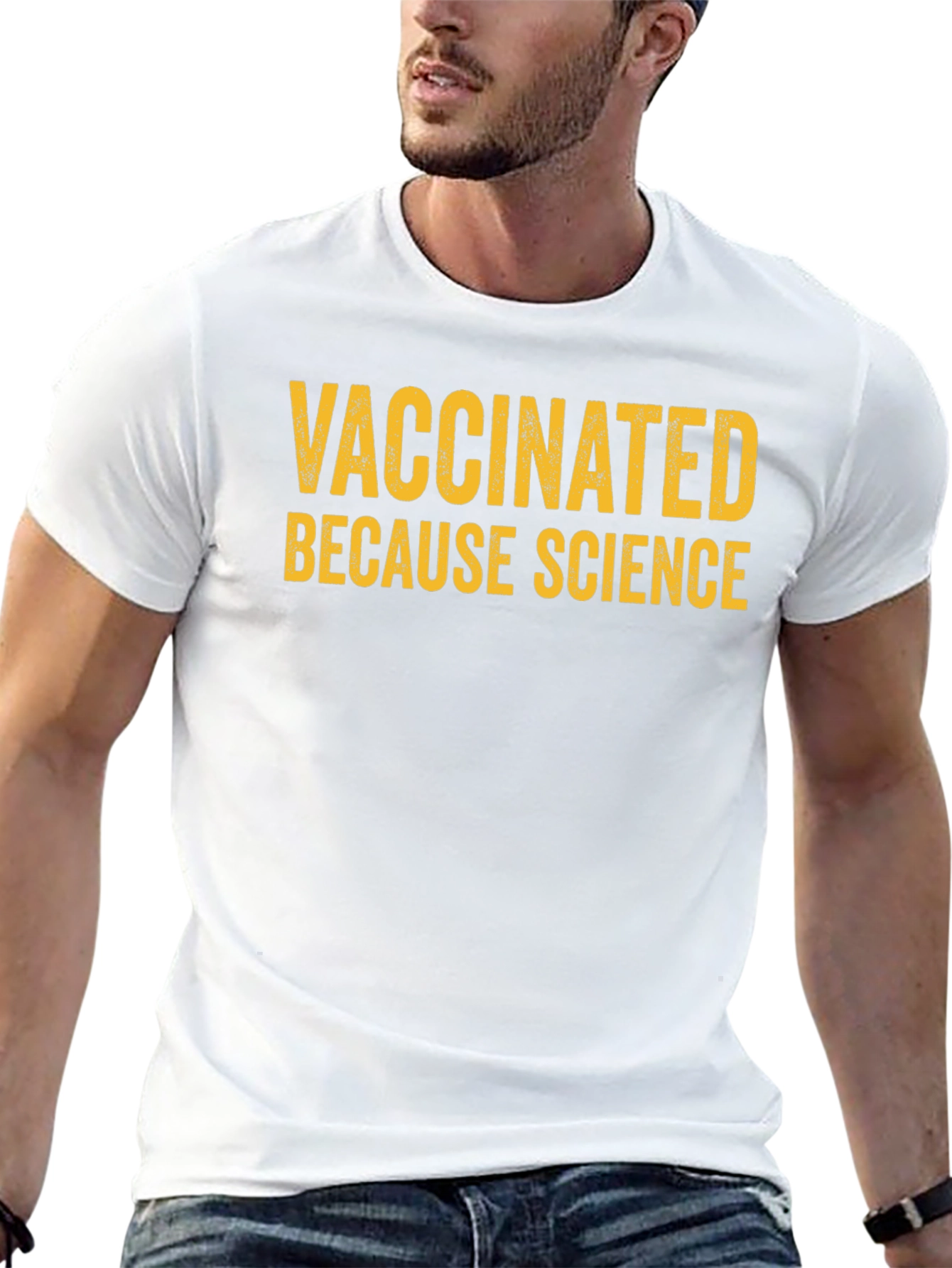 Vaccinated Because Science Graphic T-Shirt