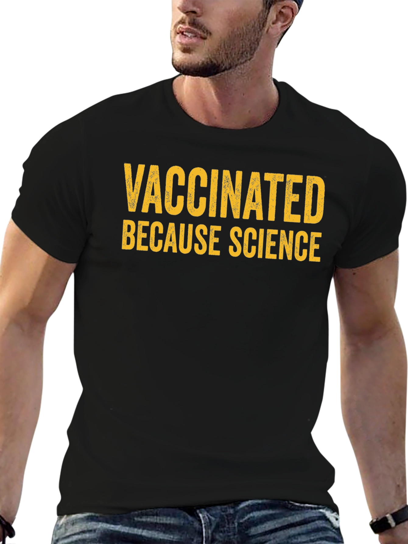 Vaccinated Because Science Graphic T-Shirt