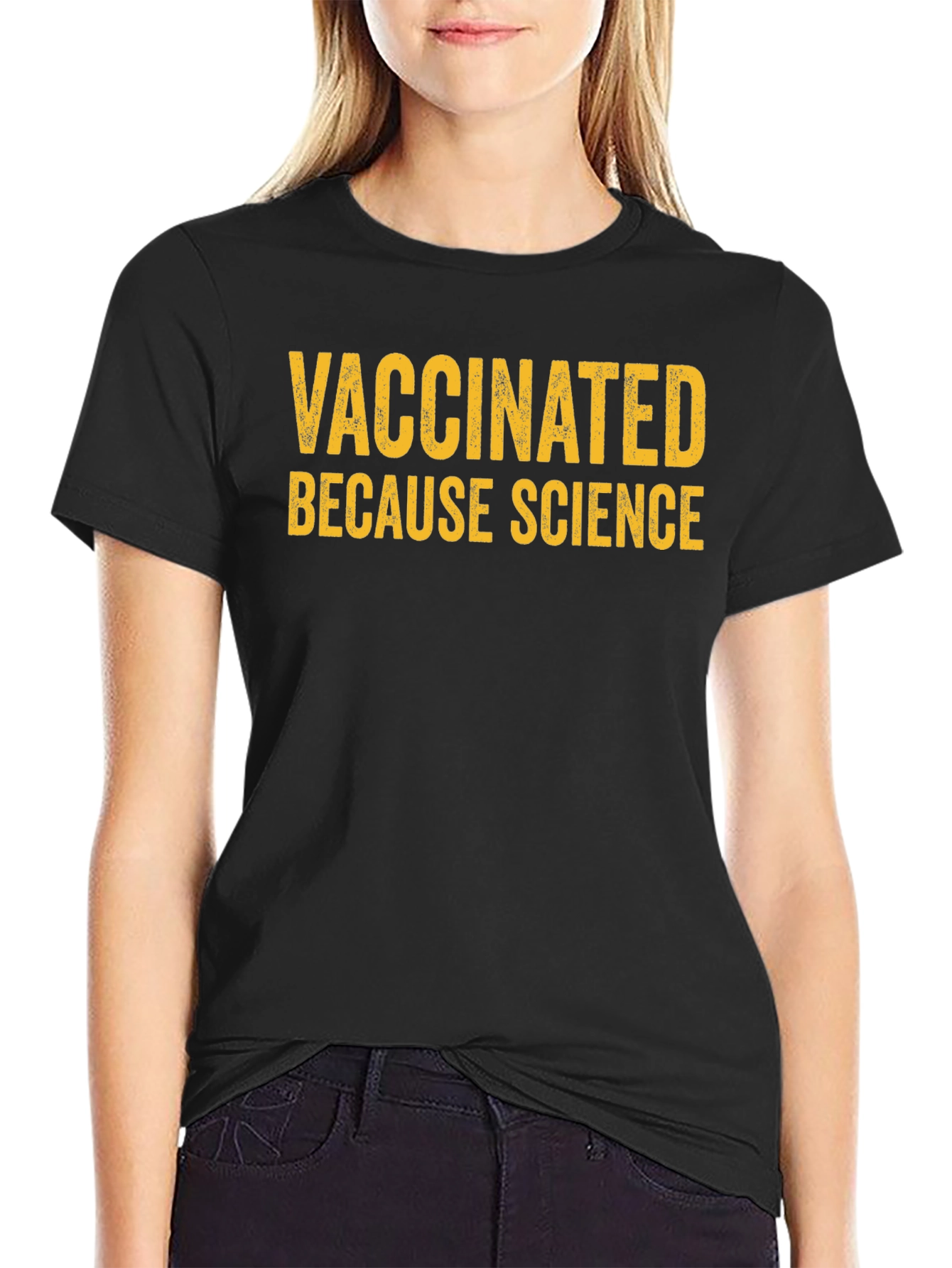 Vaccinated Because Science Graphic T-Shirt