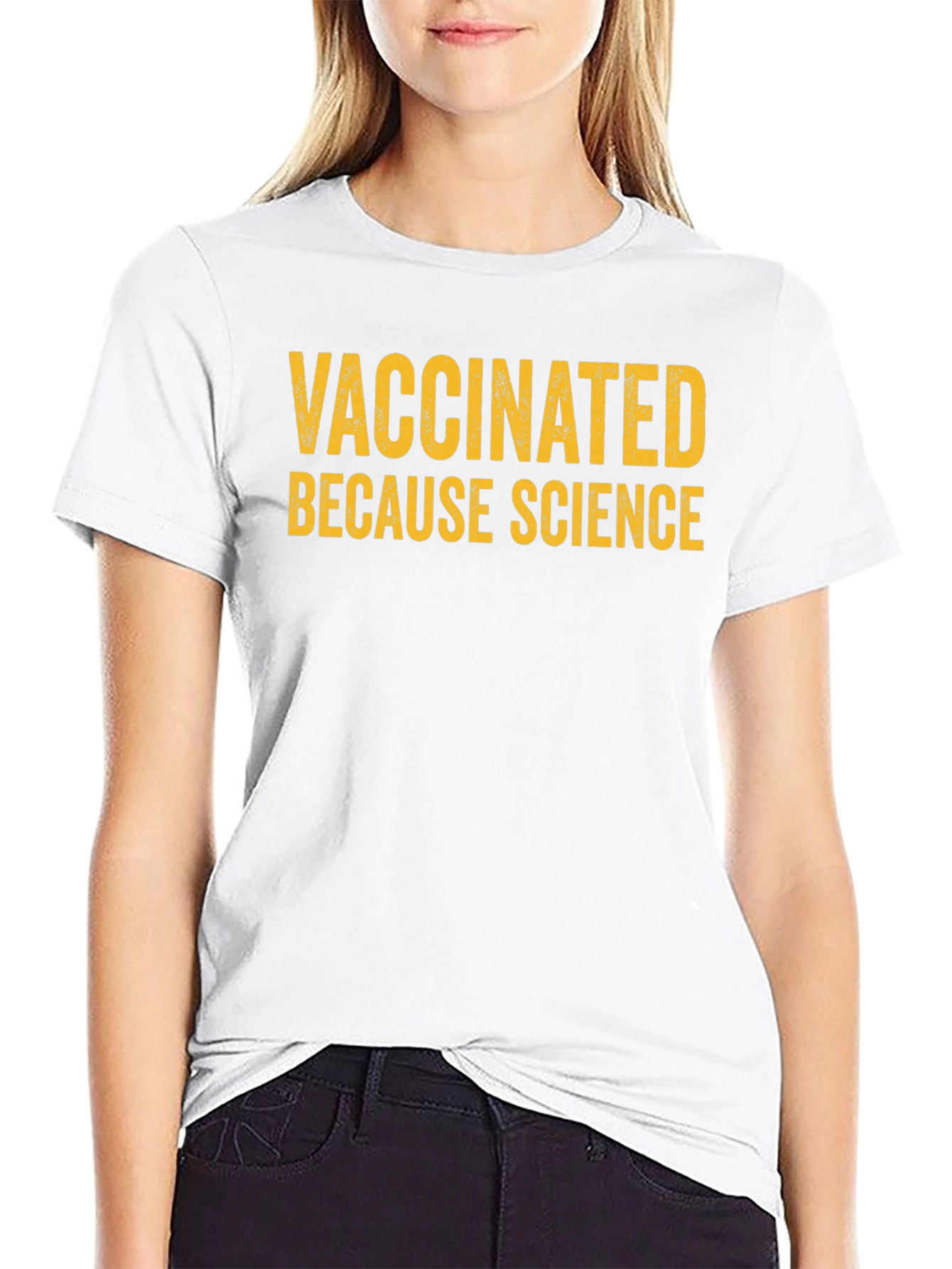Vaccinated Because Science Graphic T-Shirt