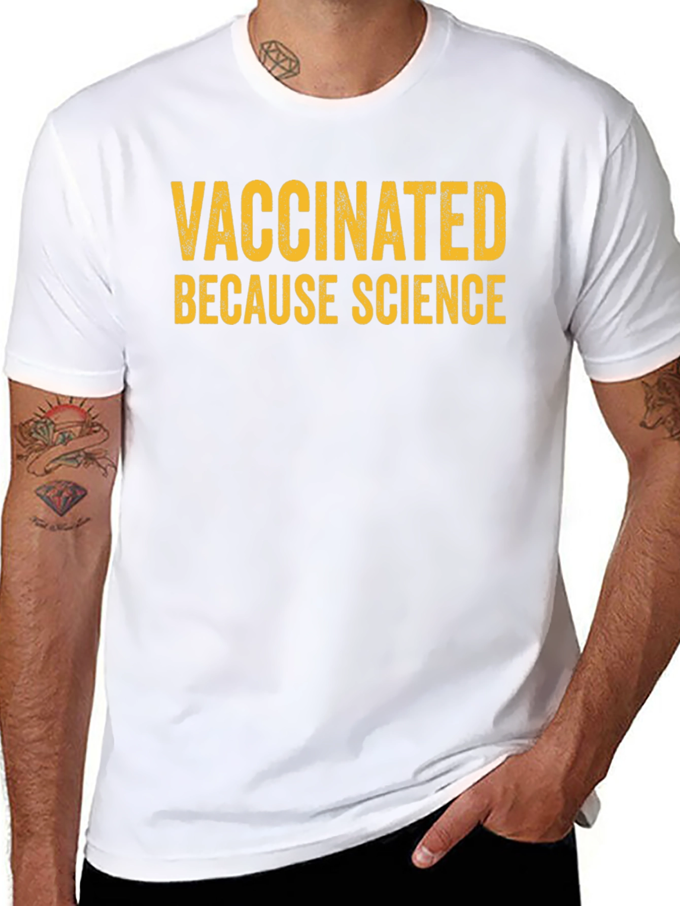 Vaccinated Because Science Graphic T-Shirt