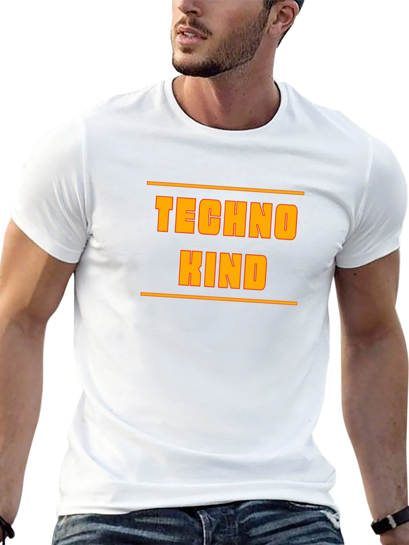 Techno Kind Graphic Tee - Modern Style