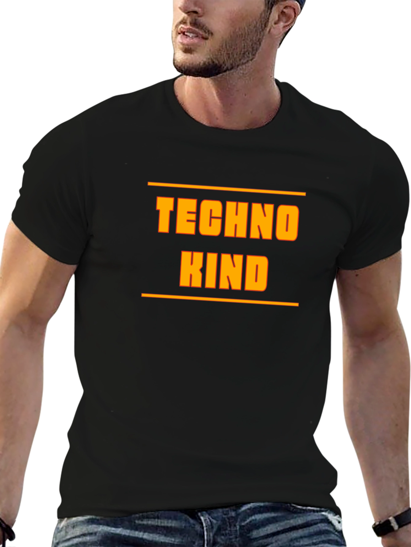 Techno Kind Graphic Tee - Modern Style