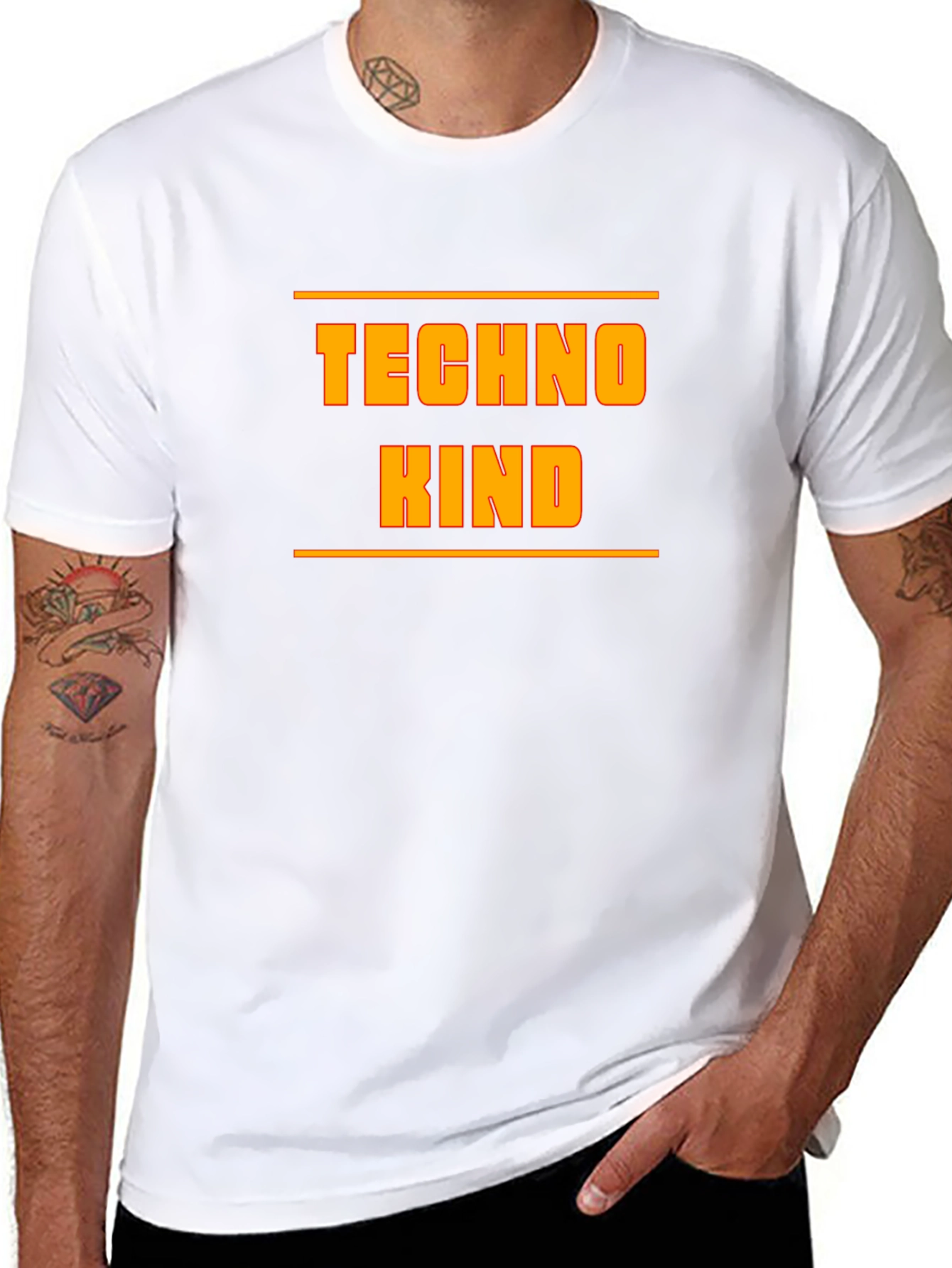Techno Kind Graphic Tee - Modern Style