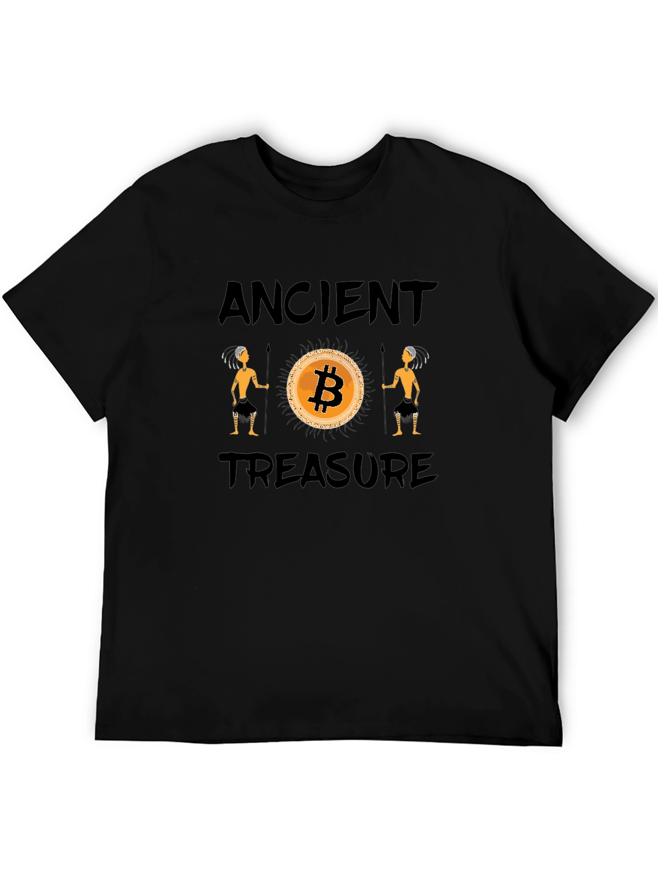 Bitcoin Ancient Treasure Black T-Shirt