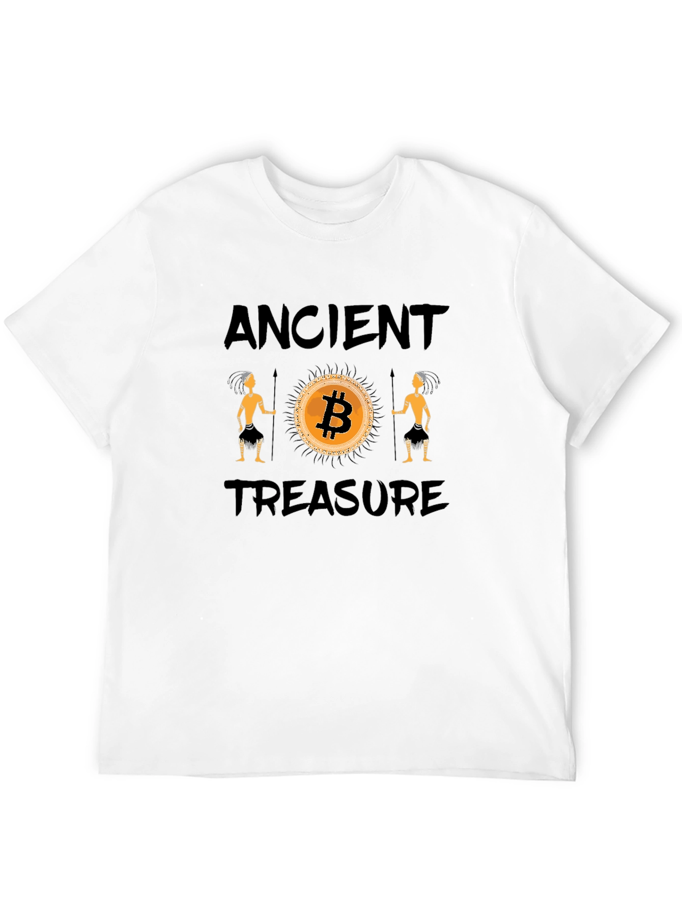 Bitcoin Ancient Treasure Black T-Shirt
