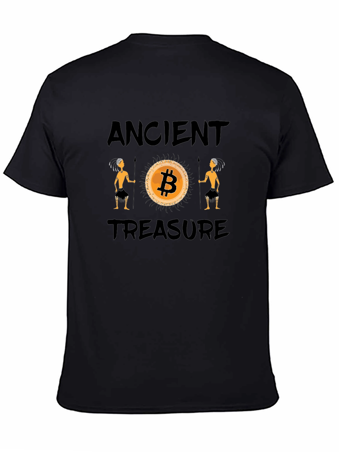 Bitcoin Ancient Treasure Black T-Shirt