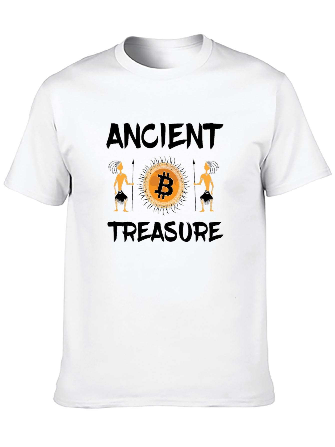 Bitcoin Ancient Treasure Black T-Shirt