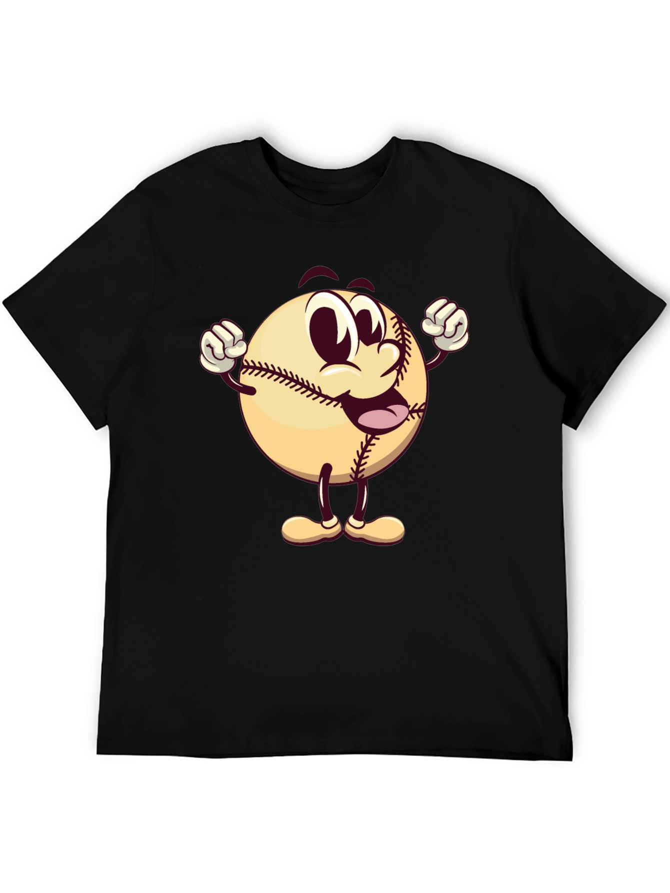 Cartoon Baseball T-Shirt