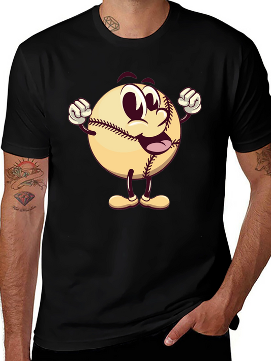 Cartoon Baseball T-Shirt