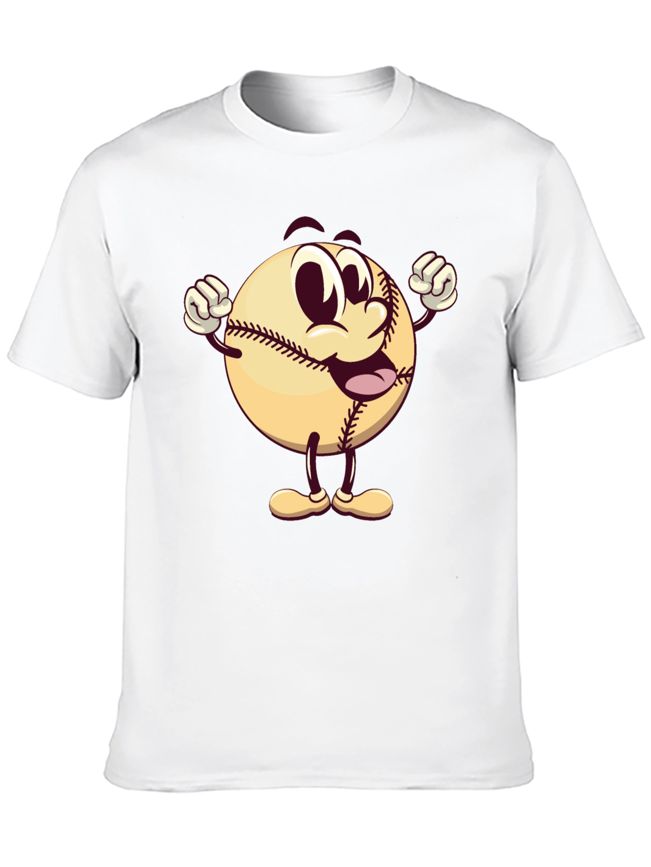 Cartoon Baseball T-Shirt