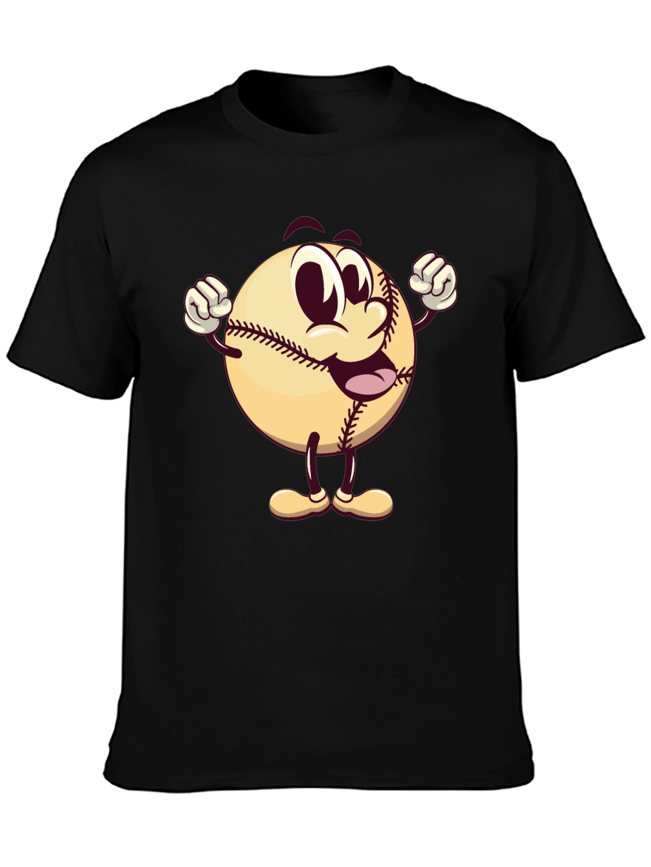 Cartoon Baseball T-Shirt
