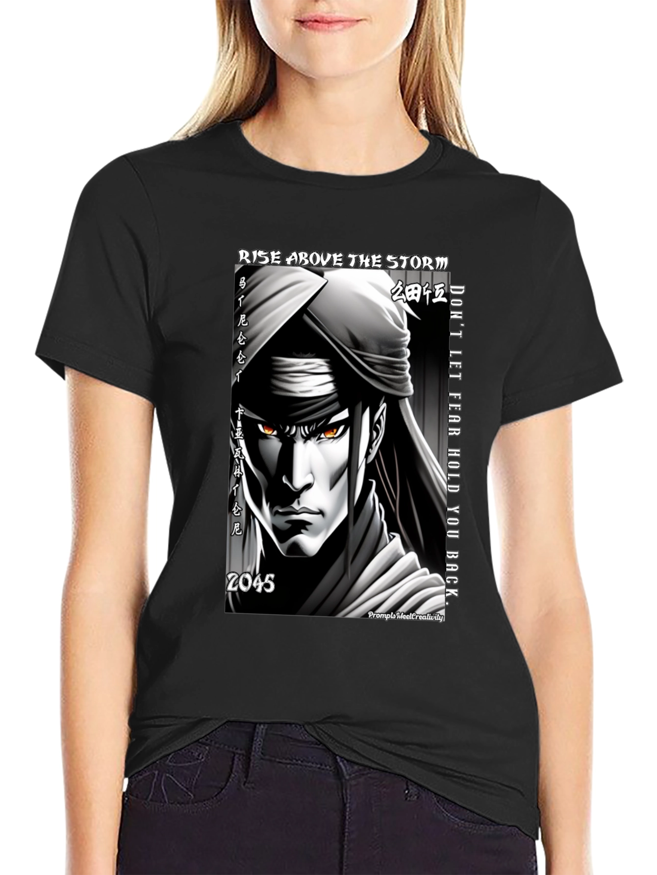 Anime Warrior Graphic Tee