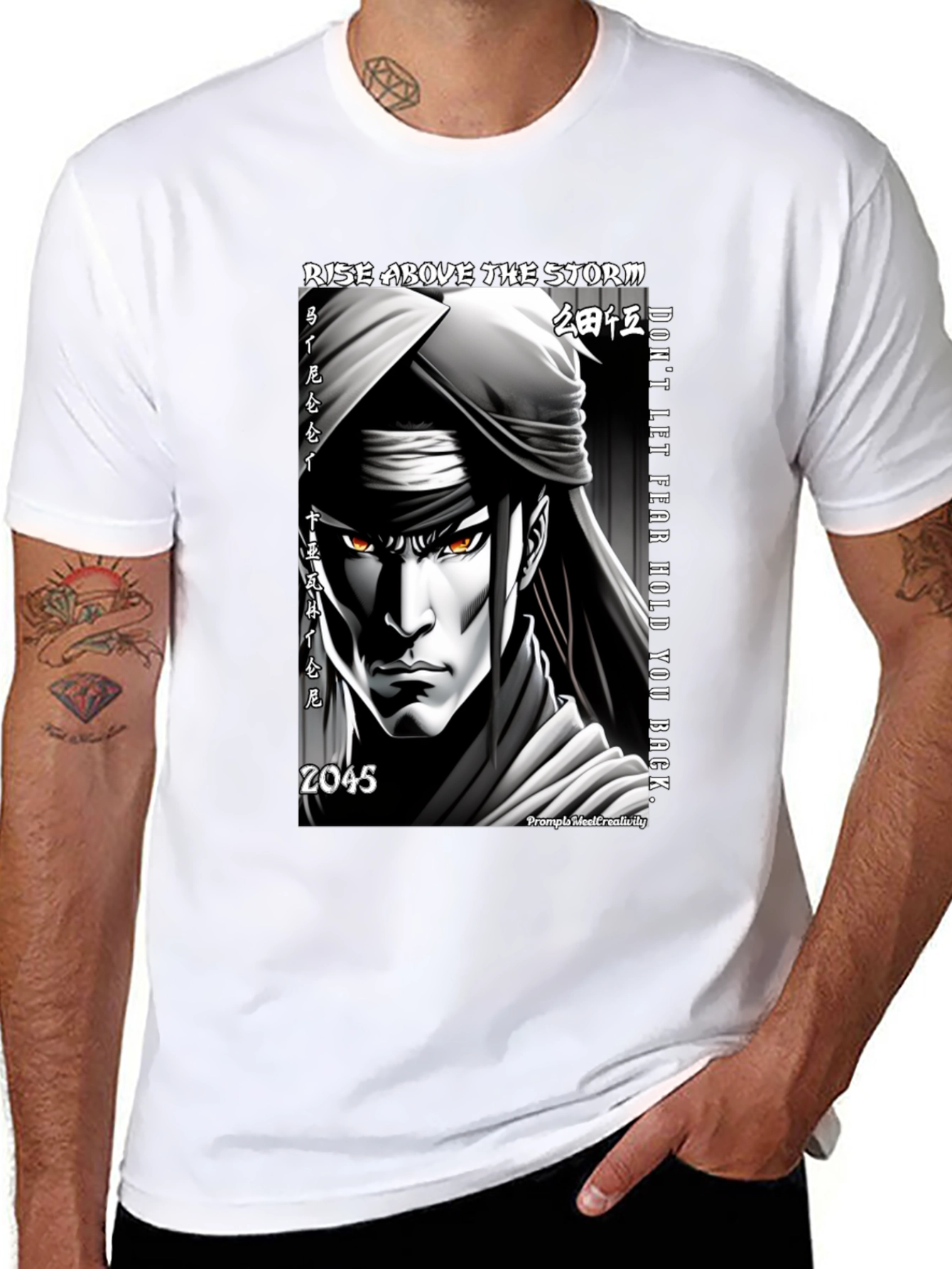 Anime Warrior Graphic Tee