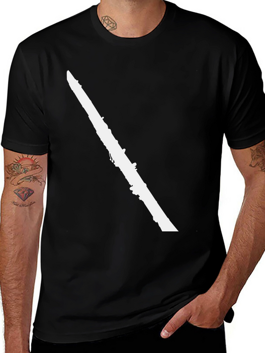 Clarinet Silhouette Black T-Shirt