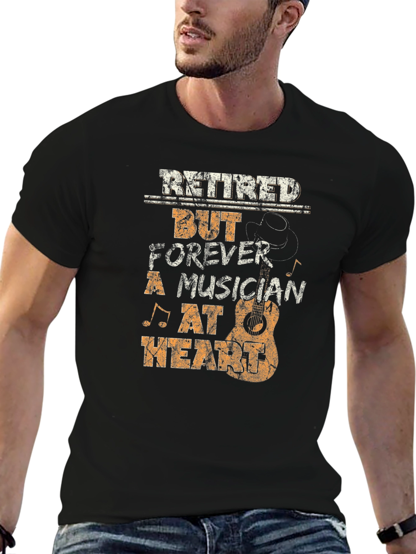 Retired Musician T-Shirt - Forever at Heart
