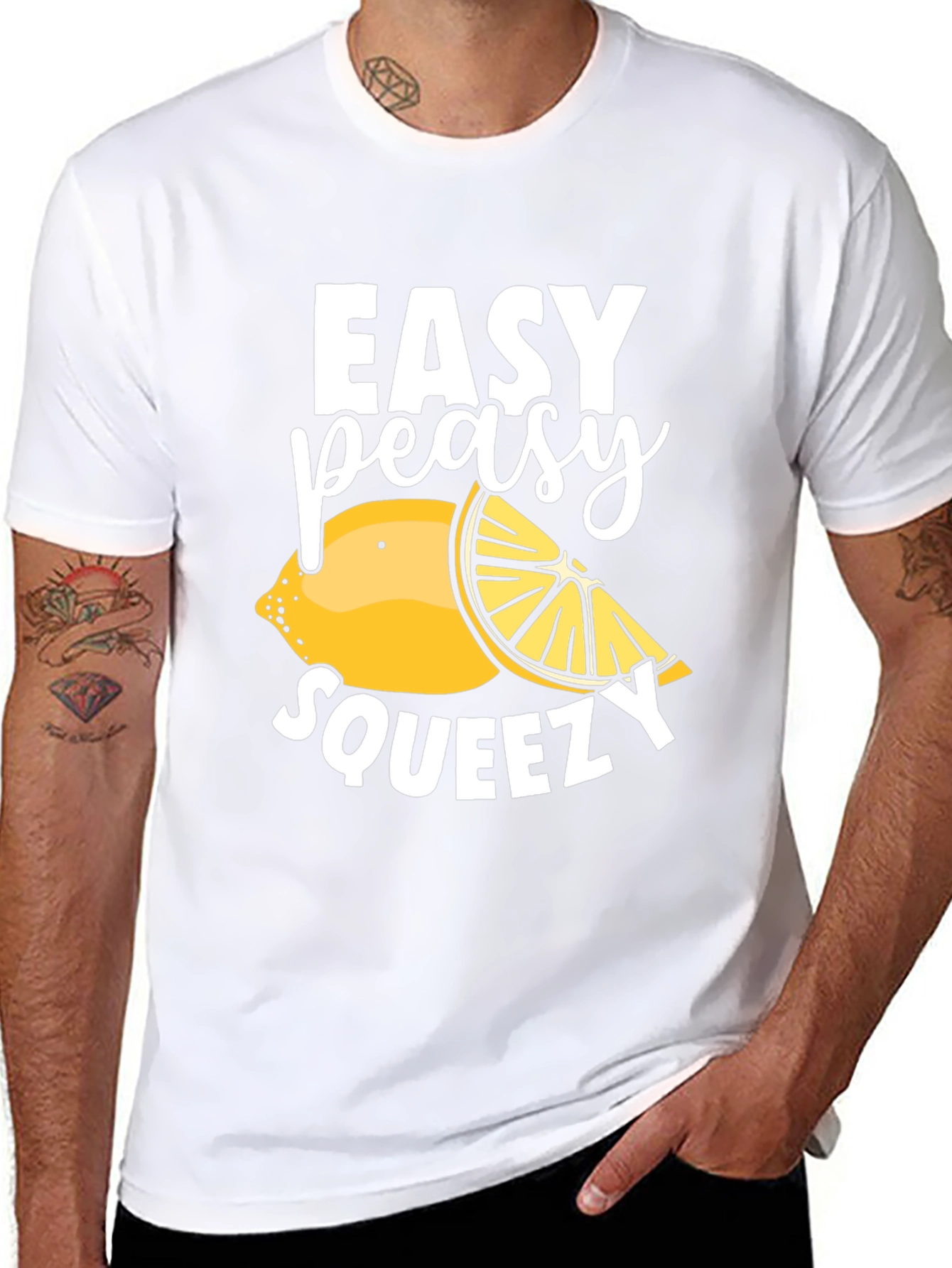 Easy Peasy Squeezy Lemon Graphic T-Shirt