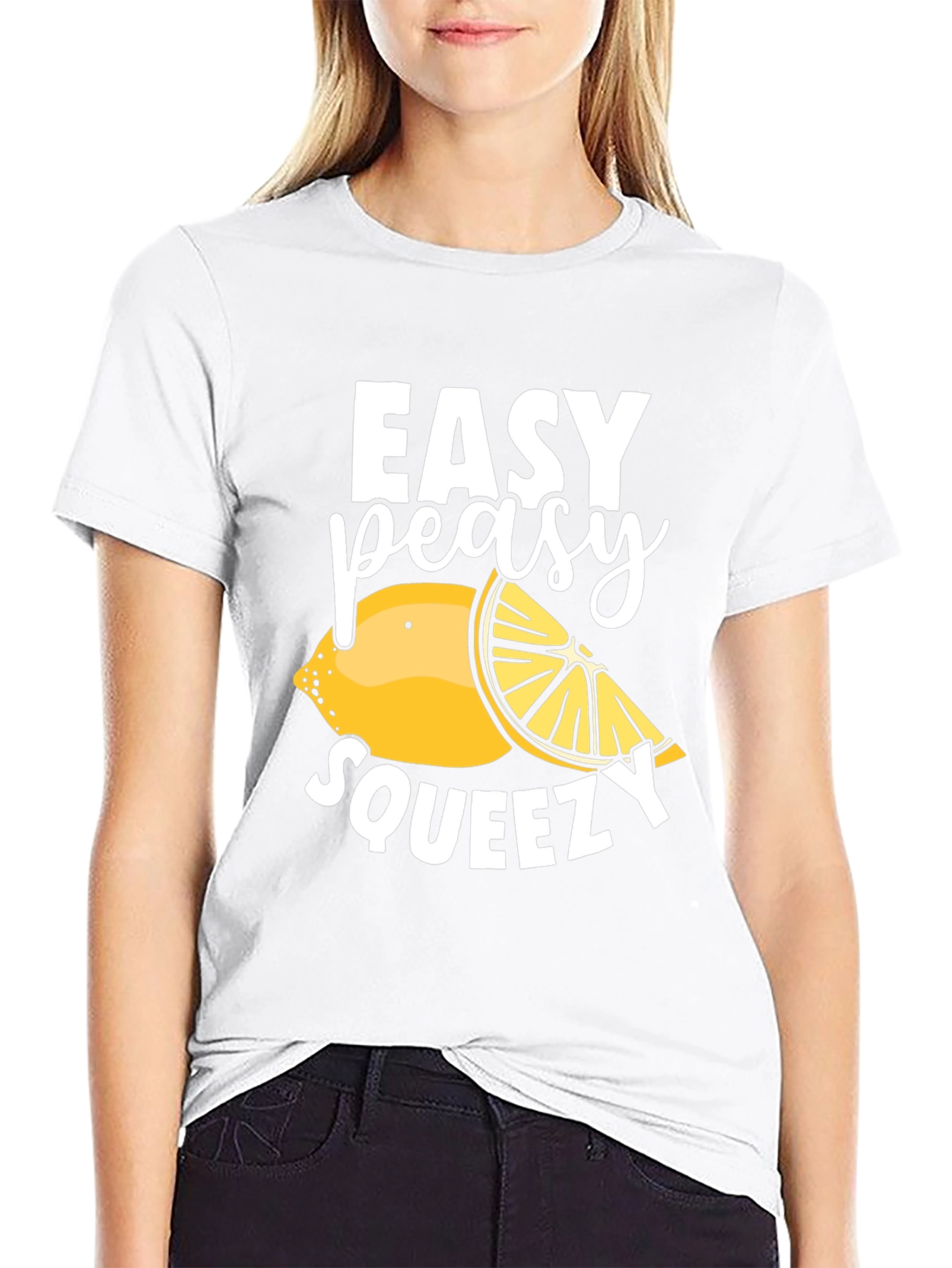 Easy Peasy Squeezy Lemon Graphic T-Shirt