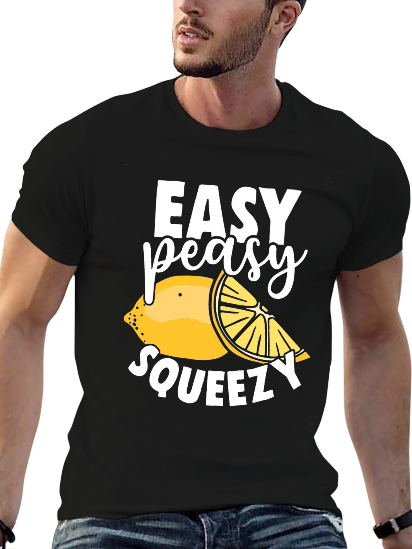 Easy Peasy Squeezy Lemon Graphic T-Shirt