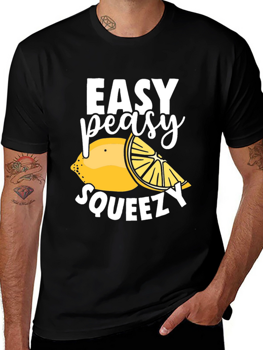 Easy Peasy Squeezy Lemon Graphic T-Shirt