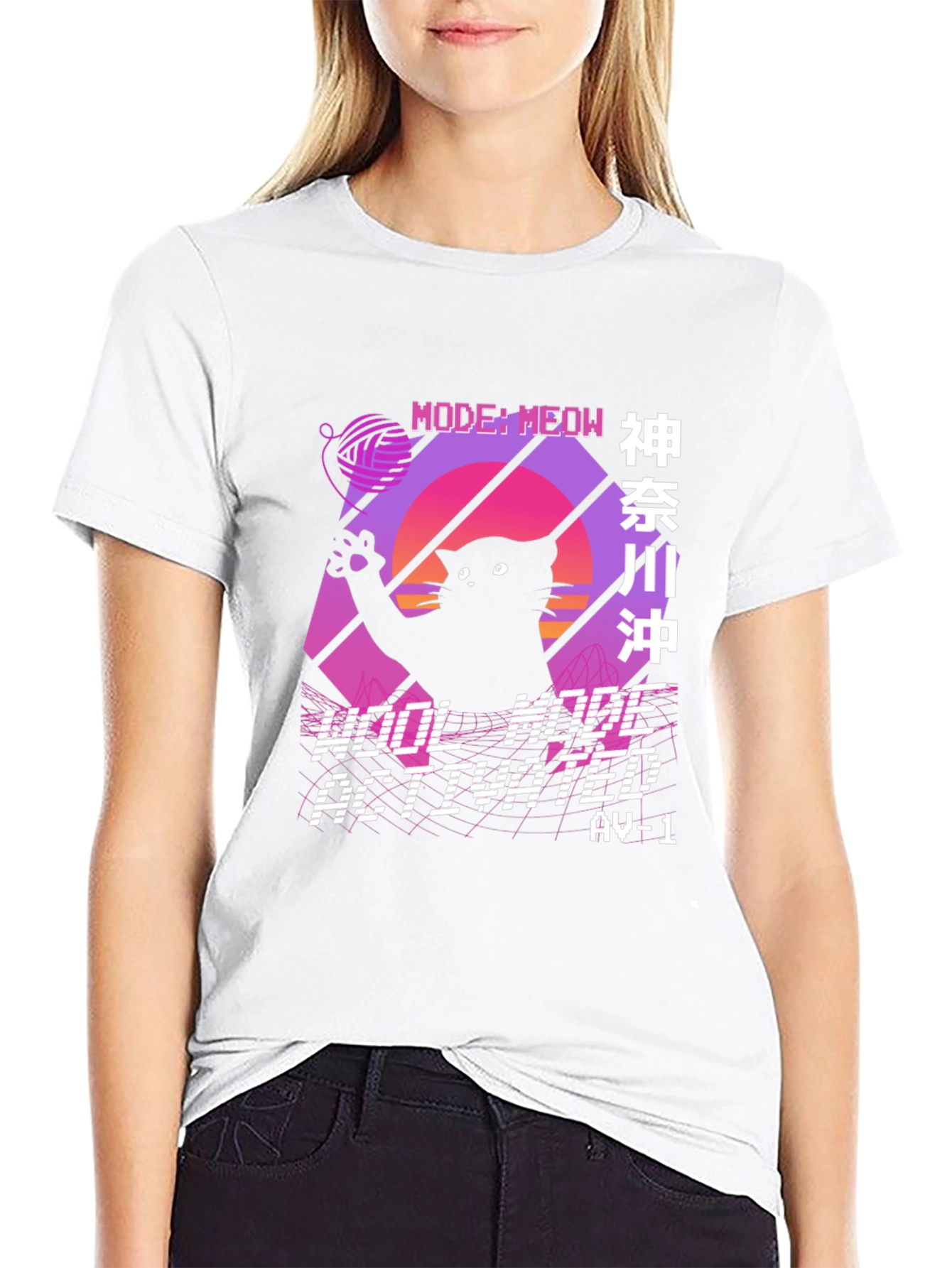 Retro Cat Meow Mode Activated T-Shirt