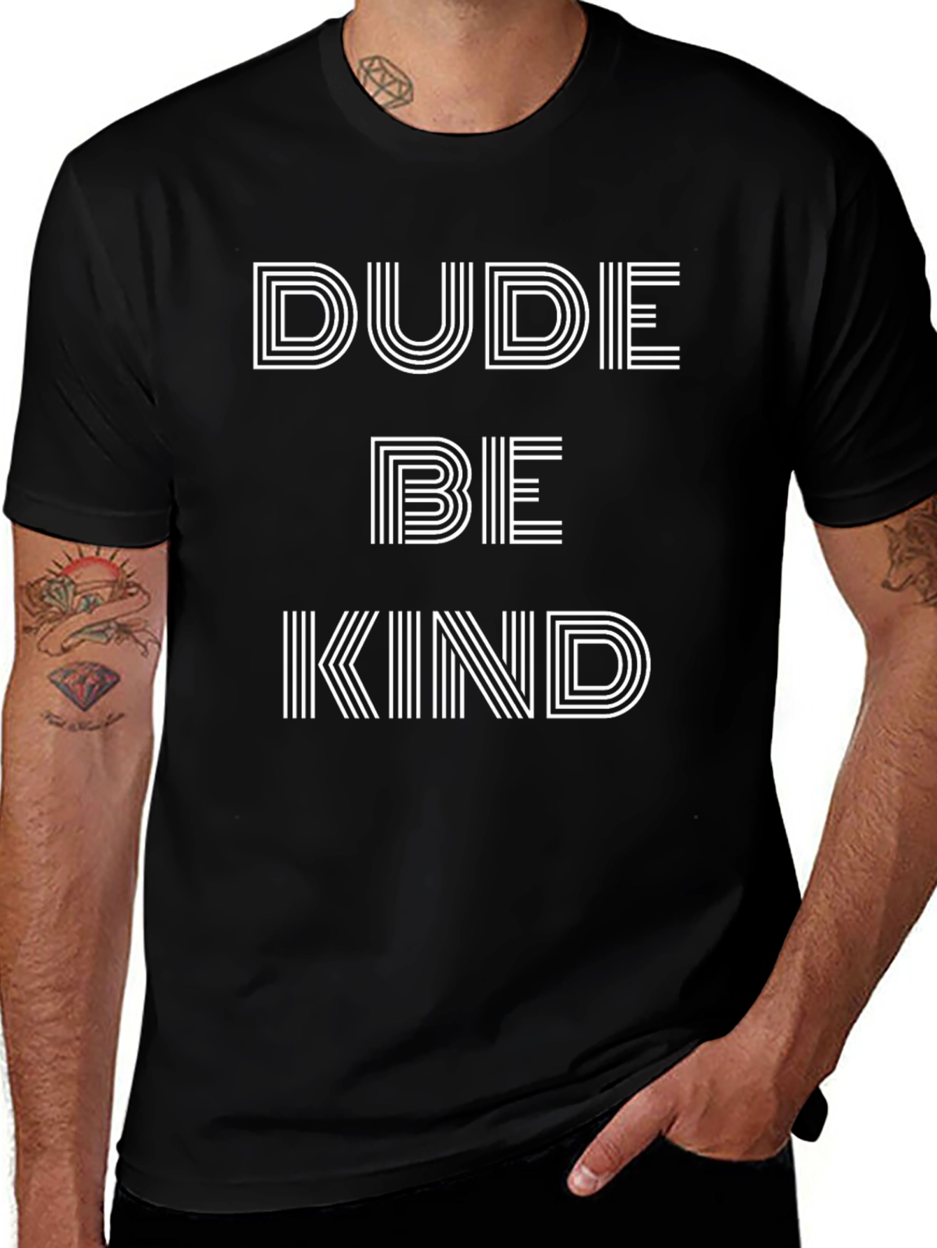 Dude Be Kind Graphic Tee - Black T-Shirt