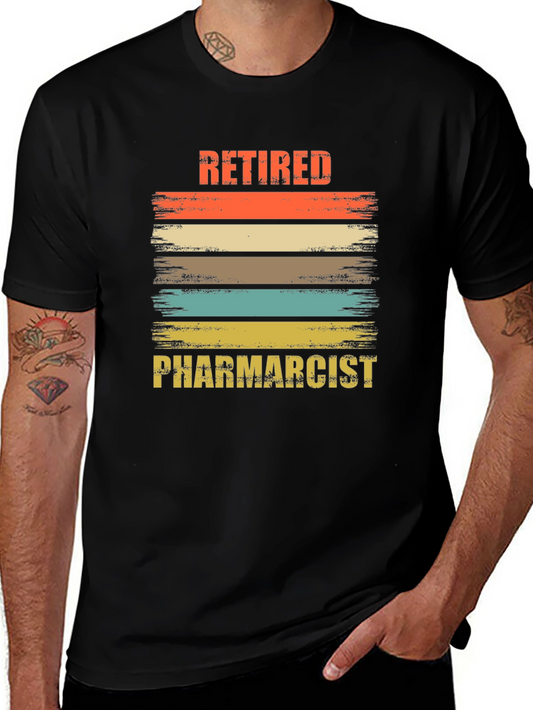 Retired Pharmacist Graphic T-Shirt - Vintage Style