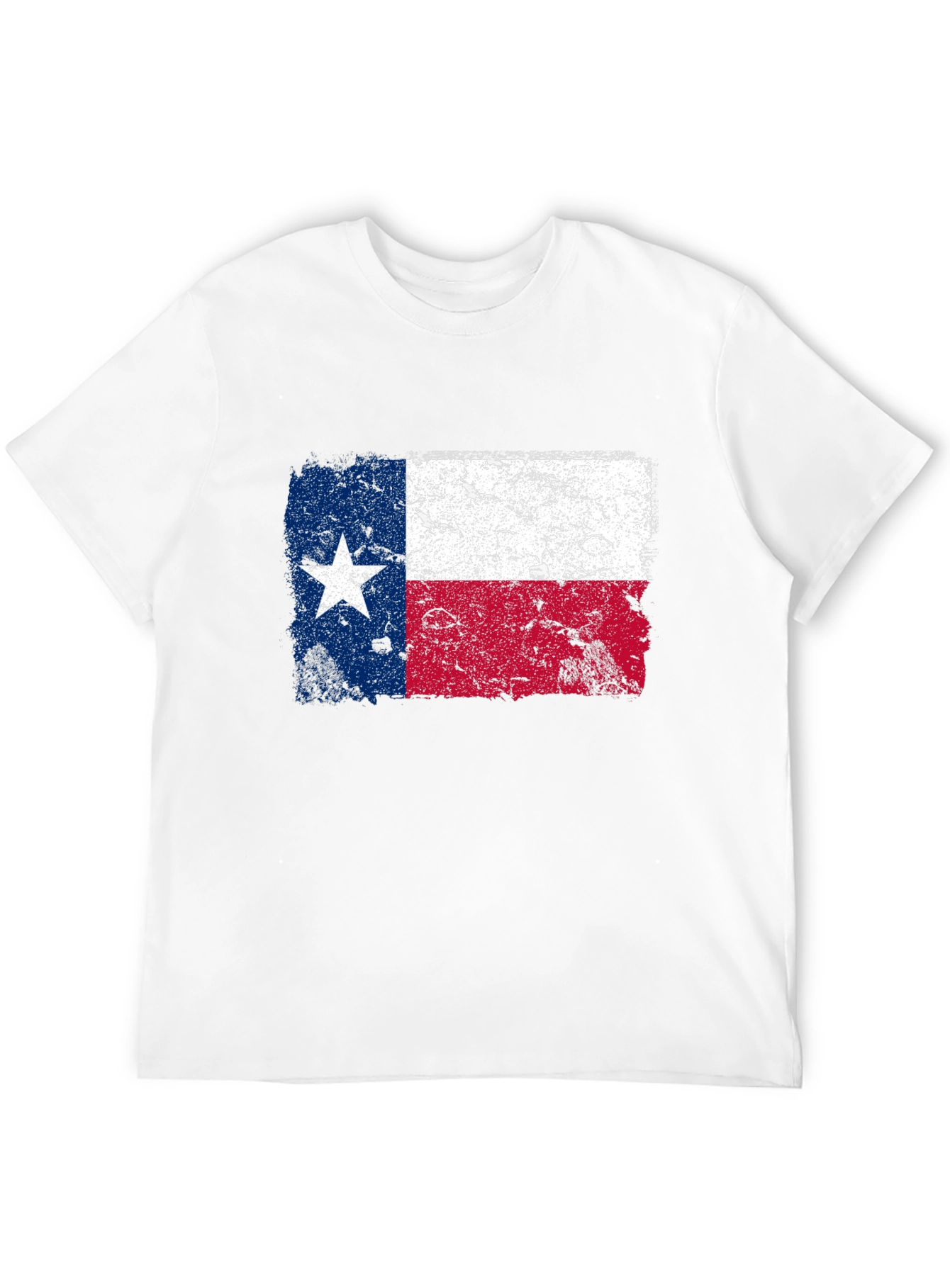 Texas Flag Graphic T-Shirt - Distressed Print