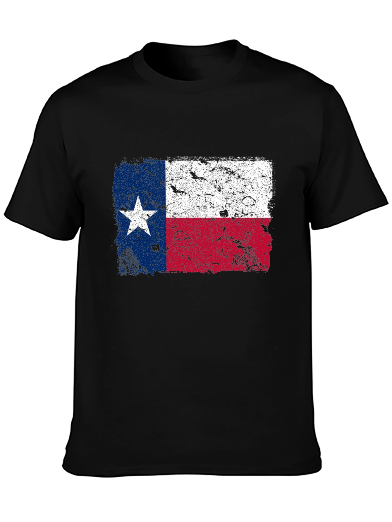 Texas Flag Graphic T-Shirt - Distressed Print