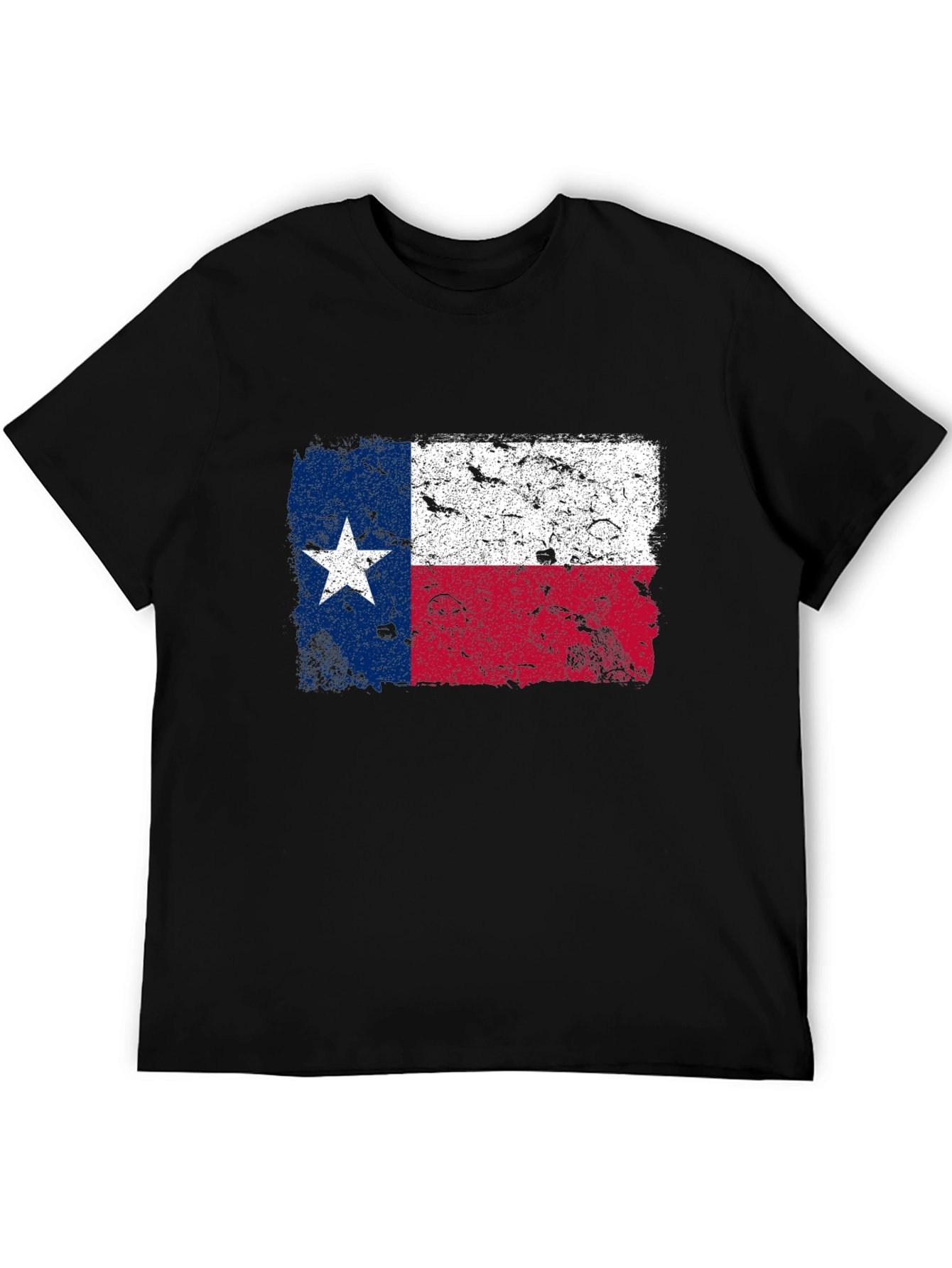 Texas Flag Graphic T-Shirt - Distressed Print