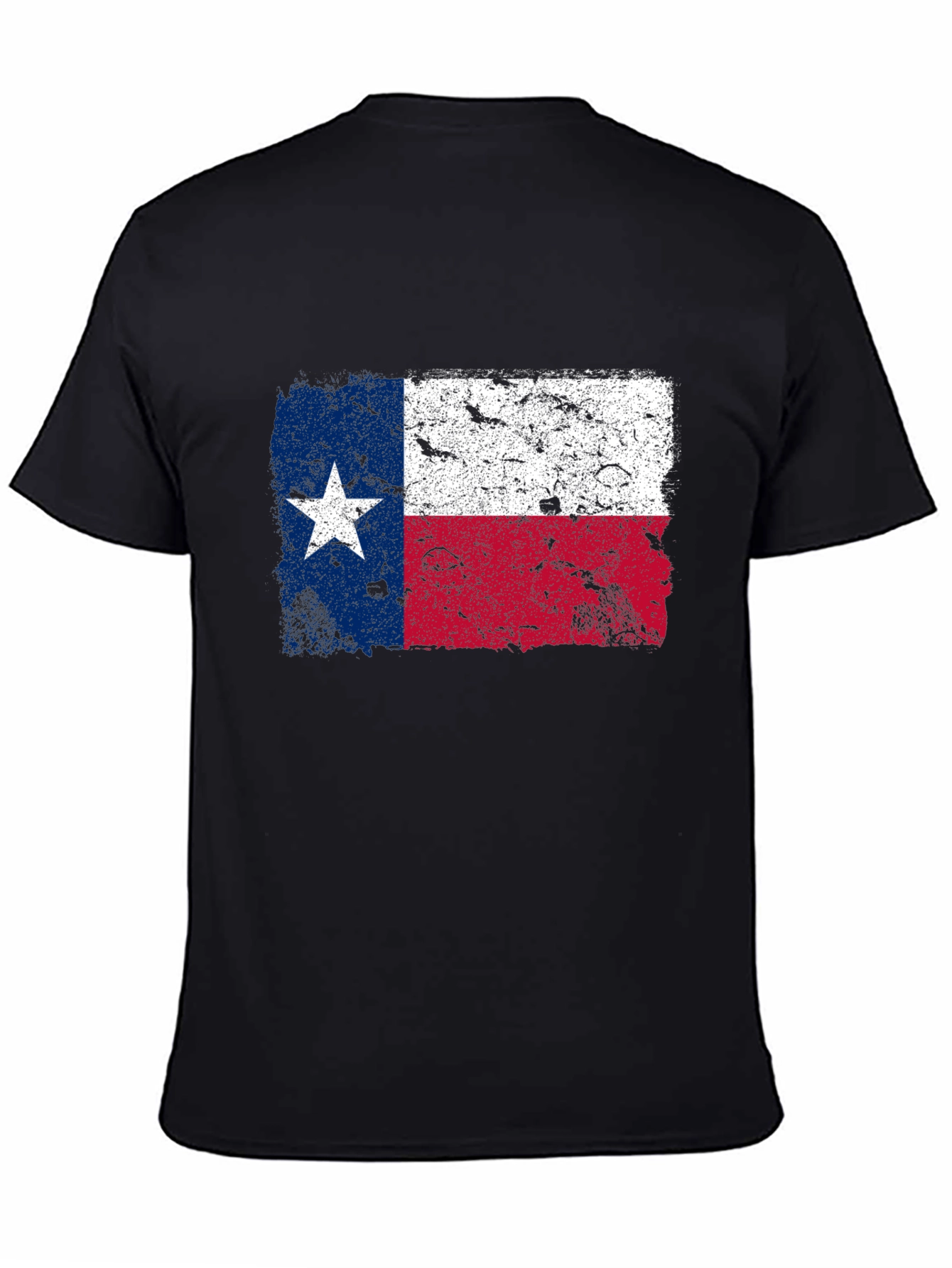 Texas Flag Graphic T-Shirt - Distressed Print