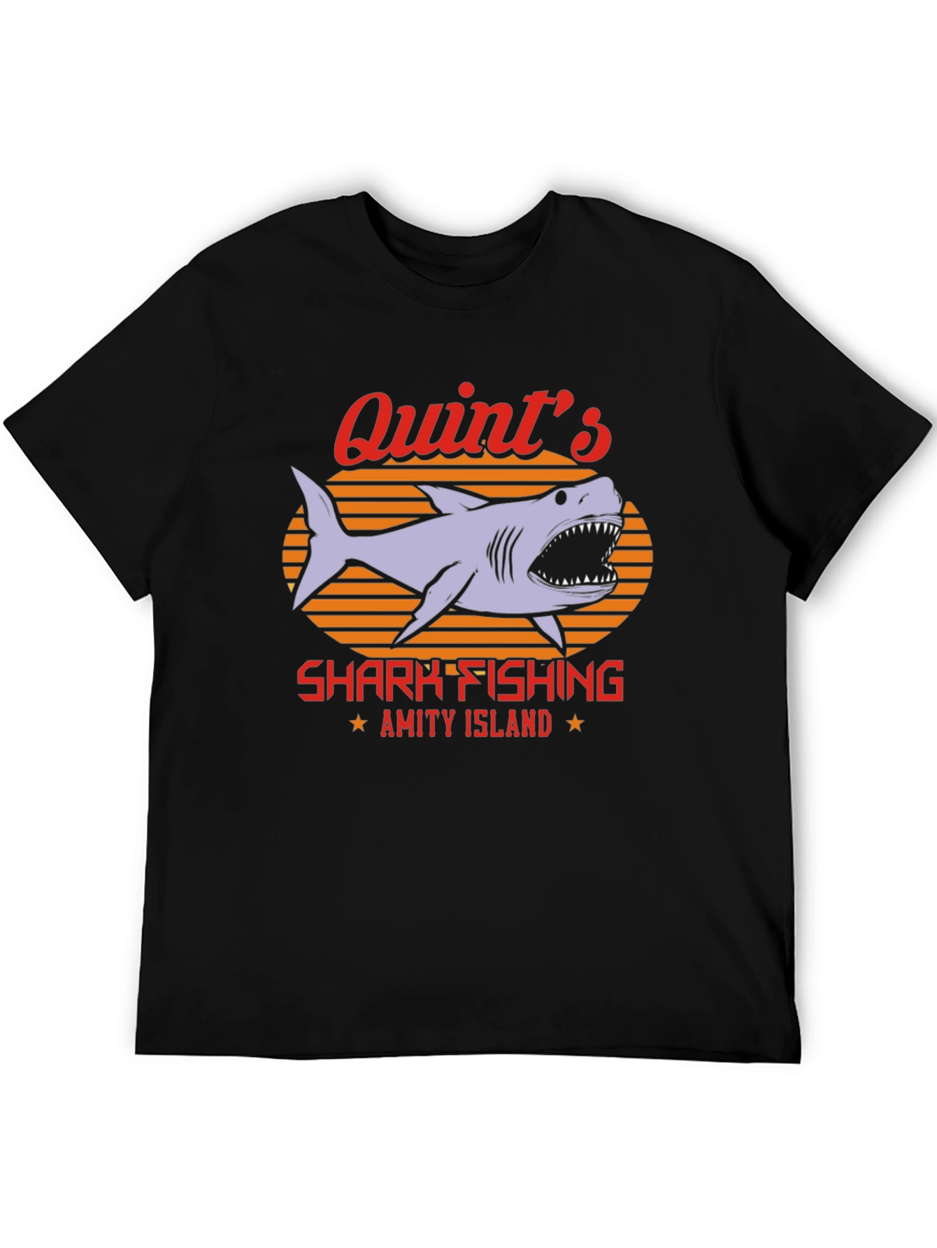 Quints Shark Fishing T-Shirt - Amity Island Tee